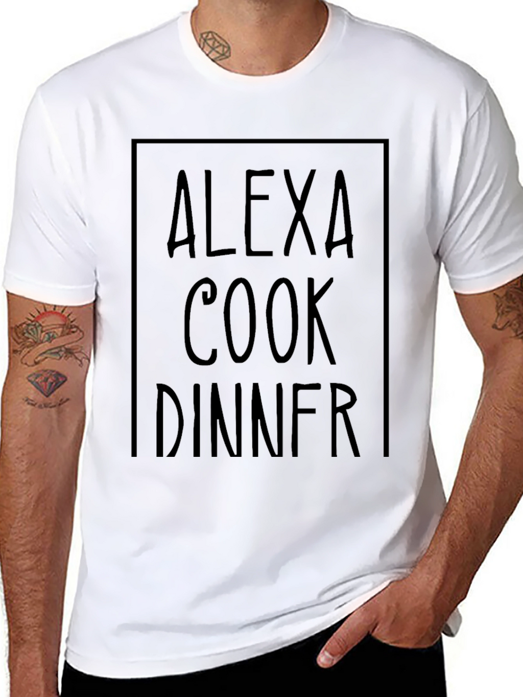 Alexa Cook Dinner Black Graphic Tee