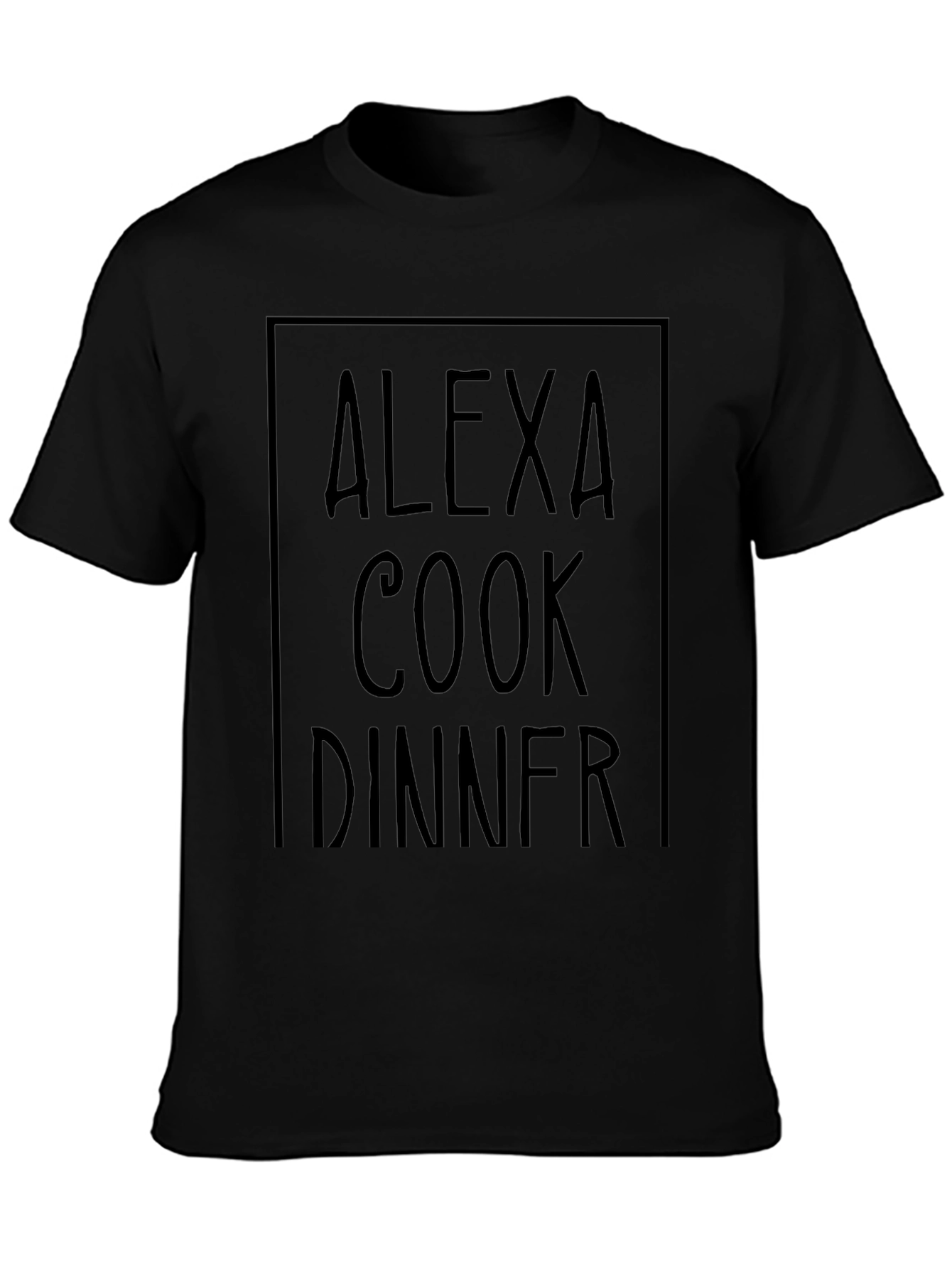 Alexa Cook Dinner Black Graphic Tee