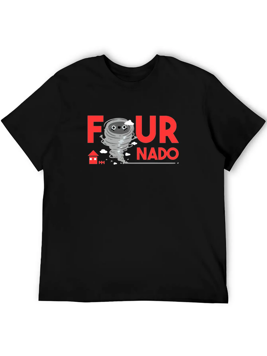 4th Birthday Four Boy Girl 4 Fournado Gift Timeless Short Sleeve Tee – Comfy And Minimalist Design