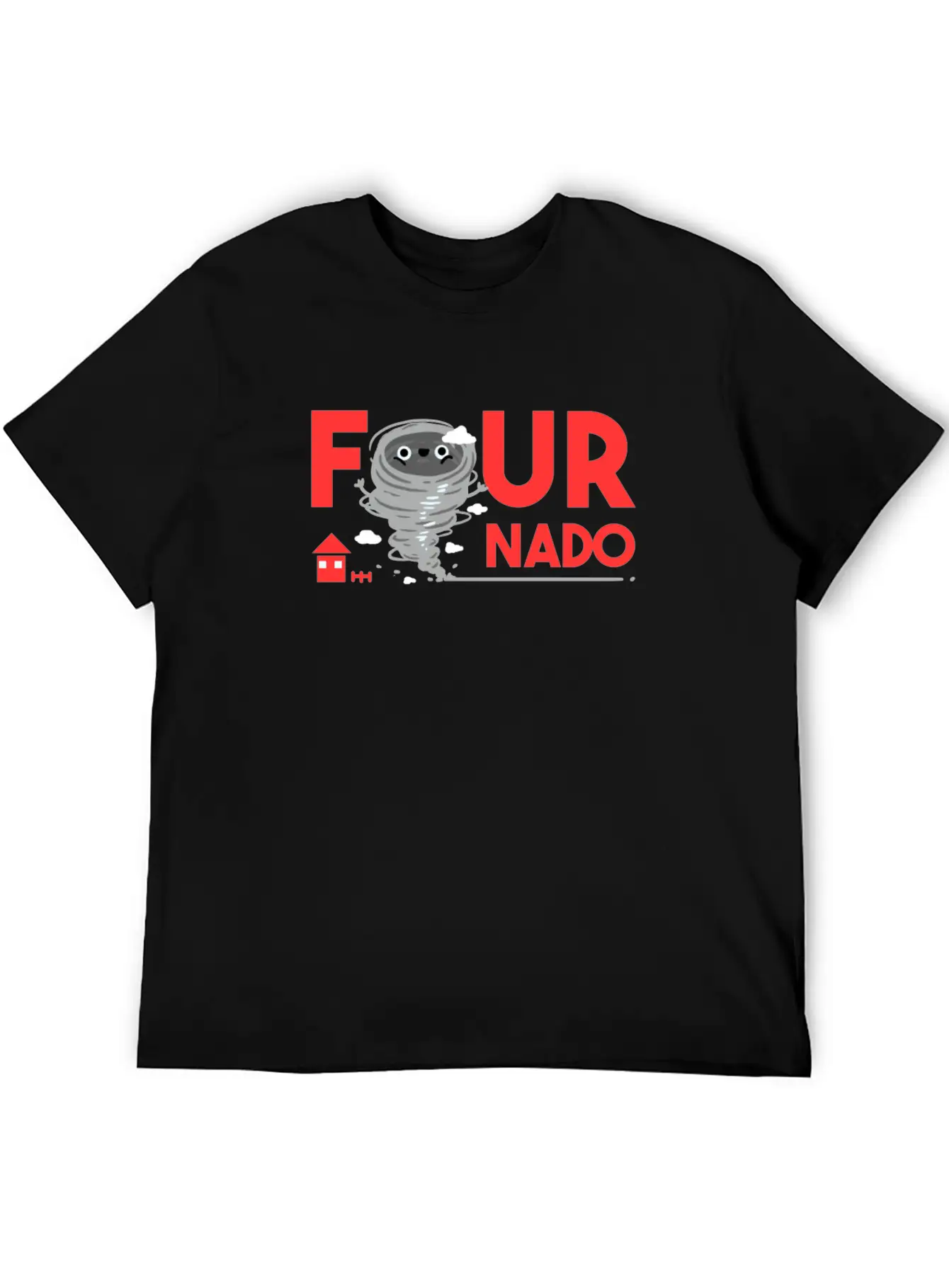 4th Birthday Four Boy Girl 4 Fournado Gift Timeless Short Sleeve Tee – Comfy And Minimalist Design