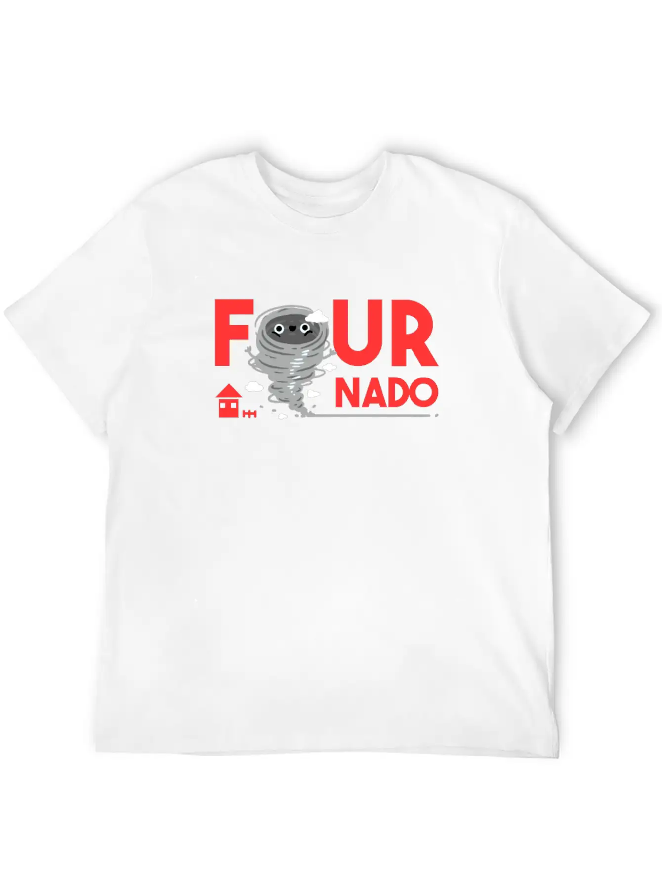4th Birthday Four Boy Girl 4 Fournado Gift Timeless Short Sleeve Tee – Comfy And Minimalist Design