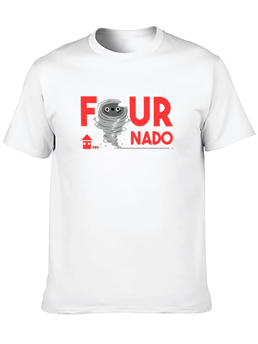 4th Birthday Four Boy Girl 4 Fournado Gift Timeless Short Sleeve Tee – Comfy And Minimalist Design