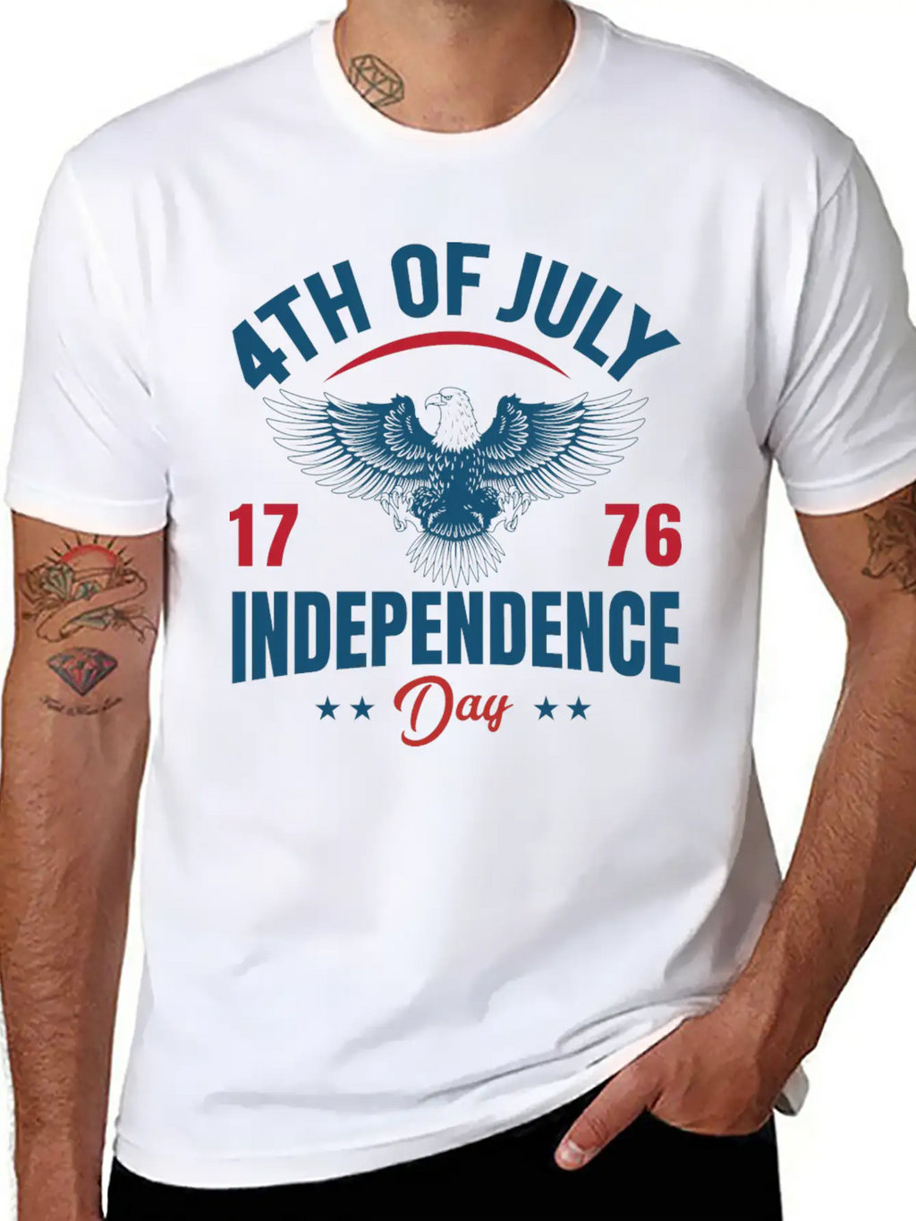 4th Of July 1776 Independence Day – Gift Idea USA Timeless Short Sleeve Tee – Comfy And Minimalist Design