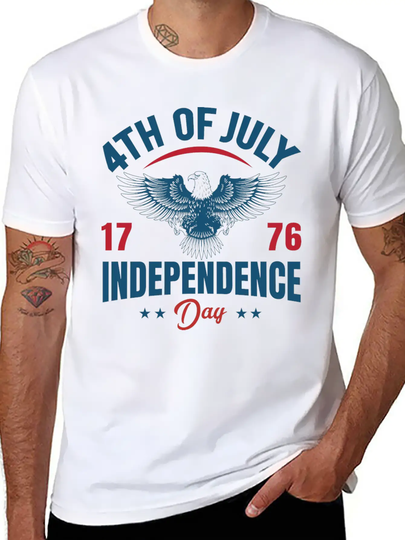 4th Of July 1776 Independence Day – Gift Idea USA Timeless Short Sleeve Tee – Comfy And Minimalist Design