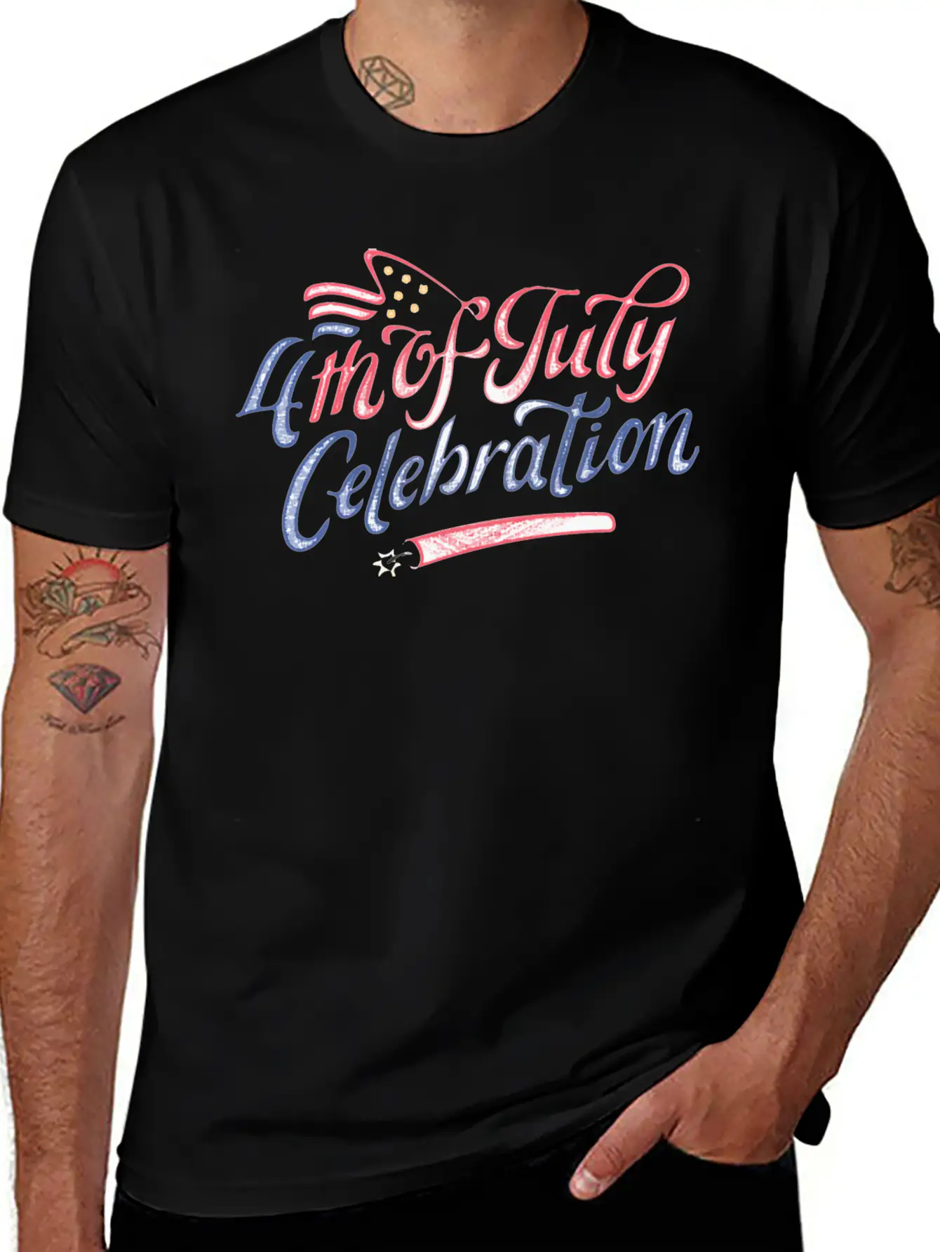 4th Of July Celebration Stylish Everyday T-Shirt – Unisex Basic Cotton Tee