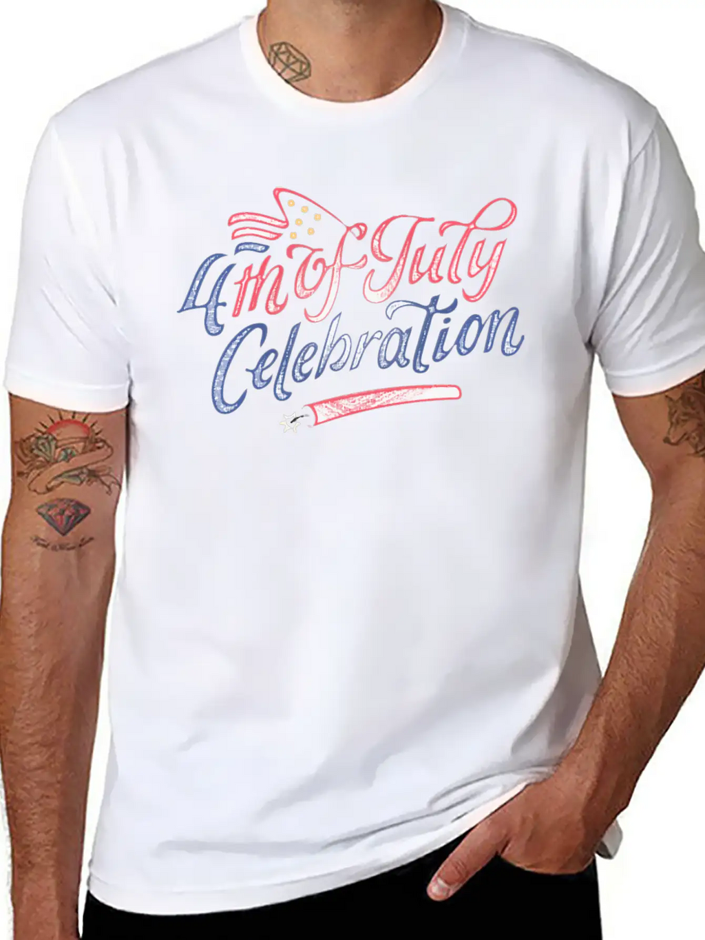 4th Of July Celebration Stylish Everyday T-Shirt – Unisex Basic Cotton Tee