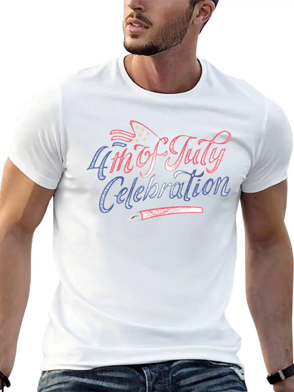 4th Of July Celebration Stylish Everyday T-Shirt – Unisex Basic Cotton Tee