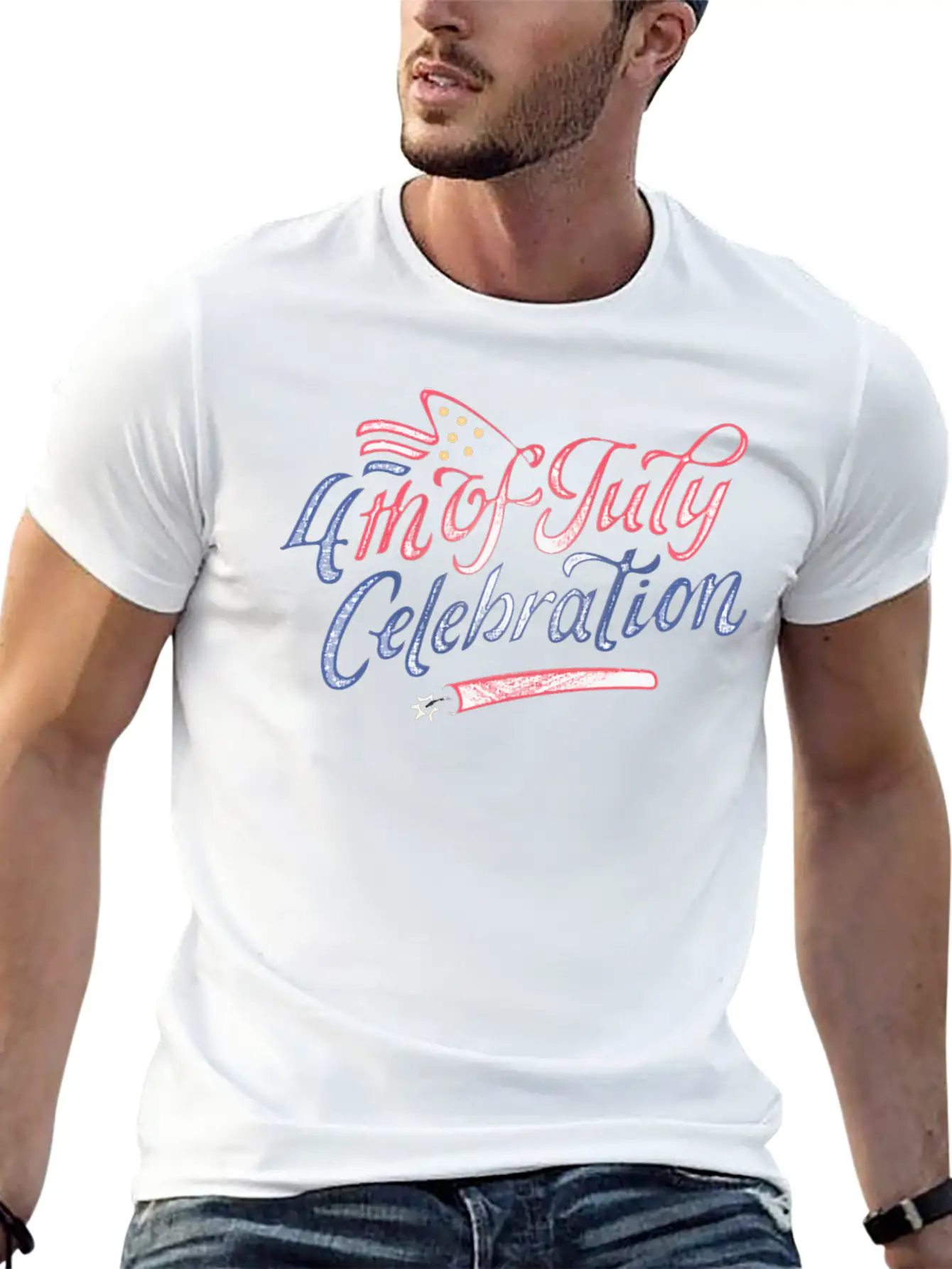 4th Of July Celebration Stylish Everyday T-Shirt – Unisex Basic Cotton Tee
