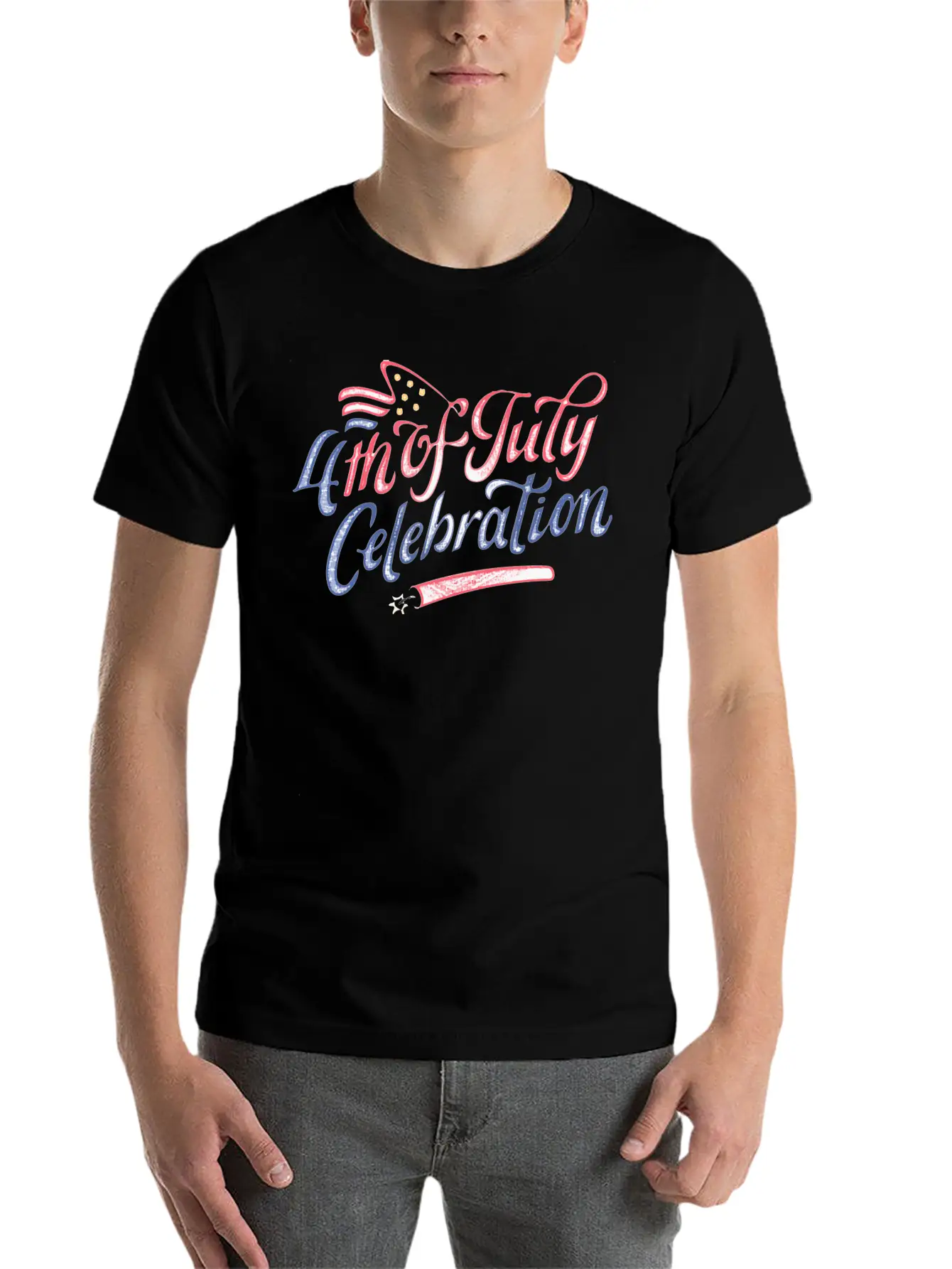 4th Of July Celebration Stylish Everyday T-Shirt – Unisex Basic Cotton Tee