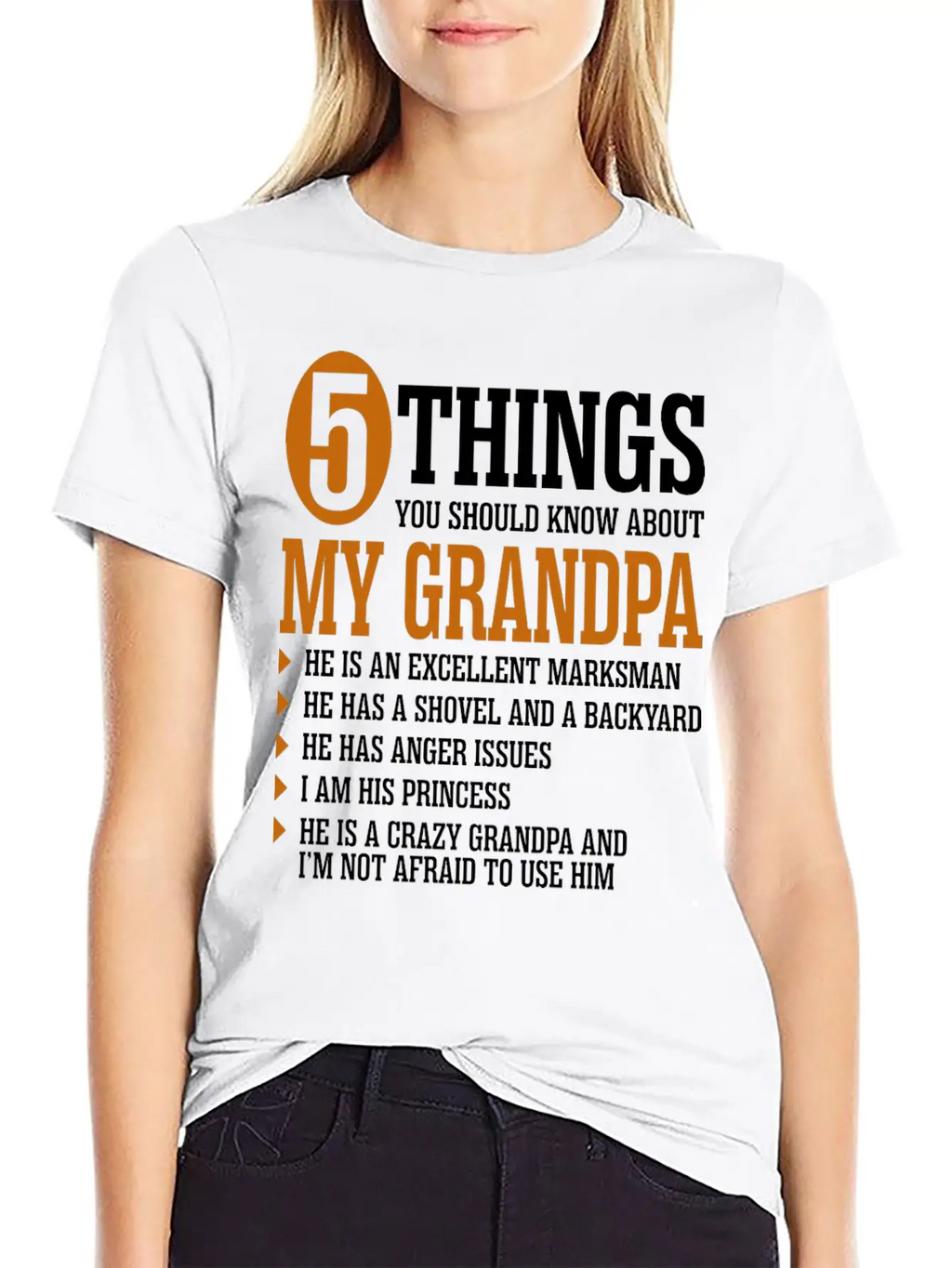 5 Things About My Grandpa Timeless Short Sleeve Tee – Comfy And Minimalist Design