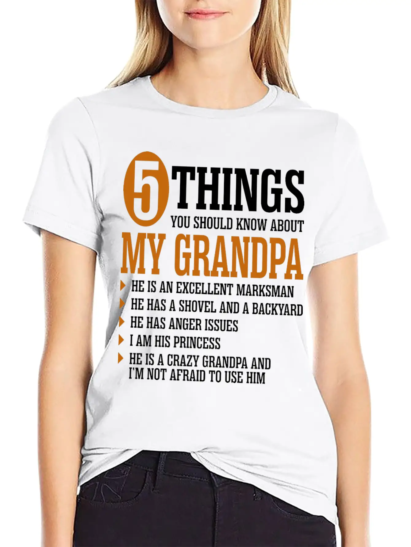 5 Things About My Grandpa Timeless Short Sleeve Tee – Comfy And Minimalist Design