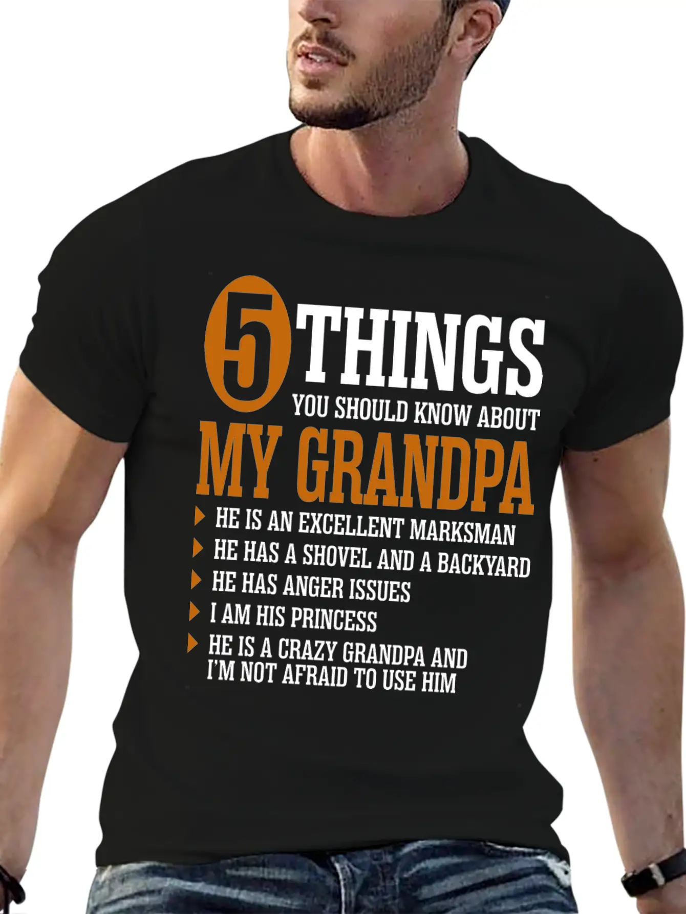 5 Things About My Grandpa Timeless Short Sleeve Tee – Comfy And Minimalist Design