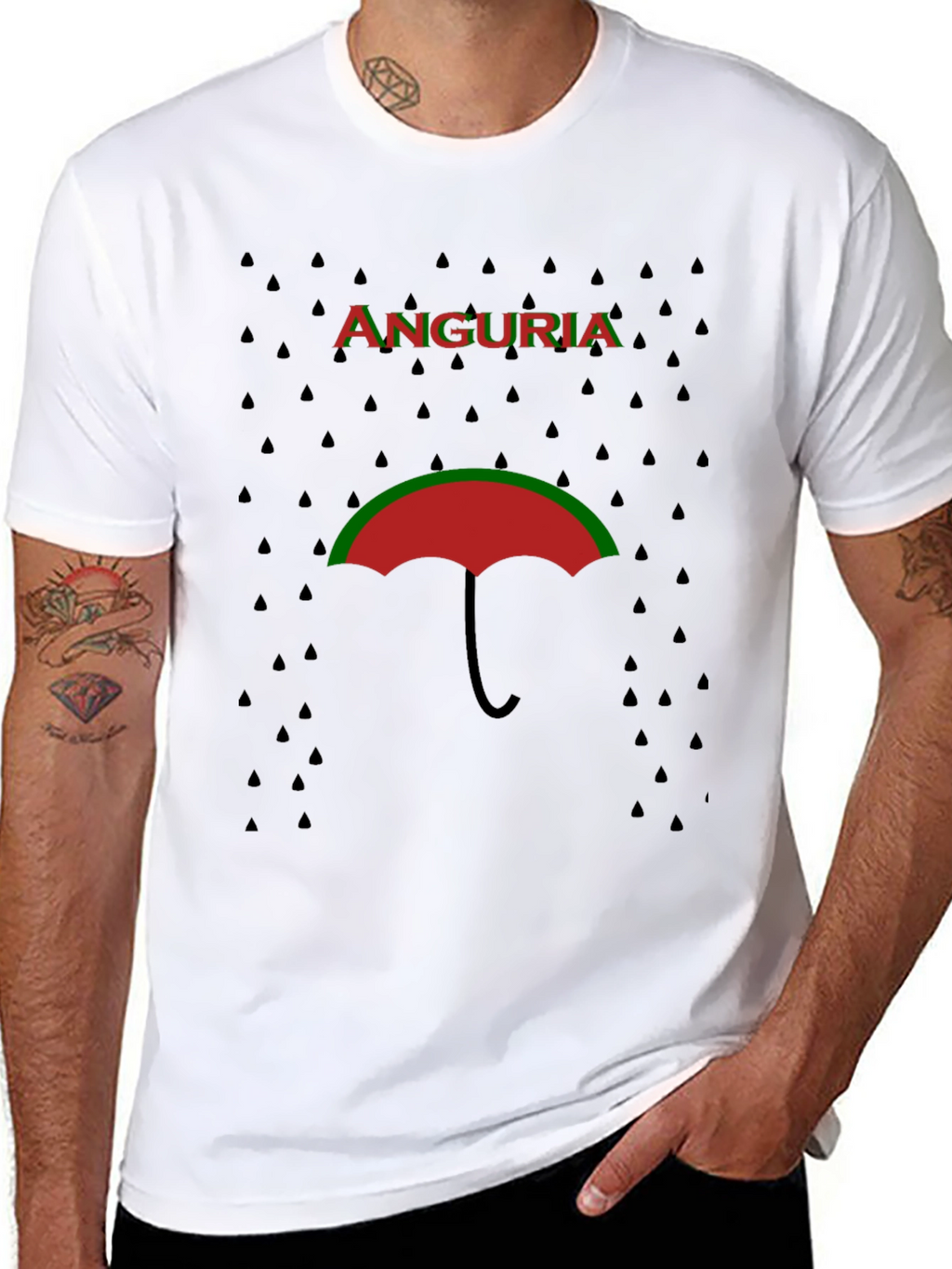 Anguria Umbrella T-Shirt - Unique Graphic Tee