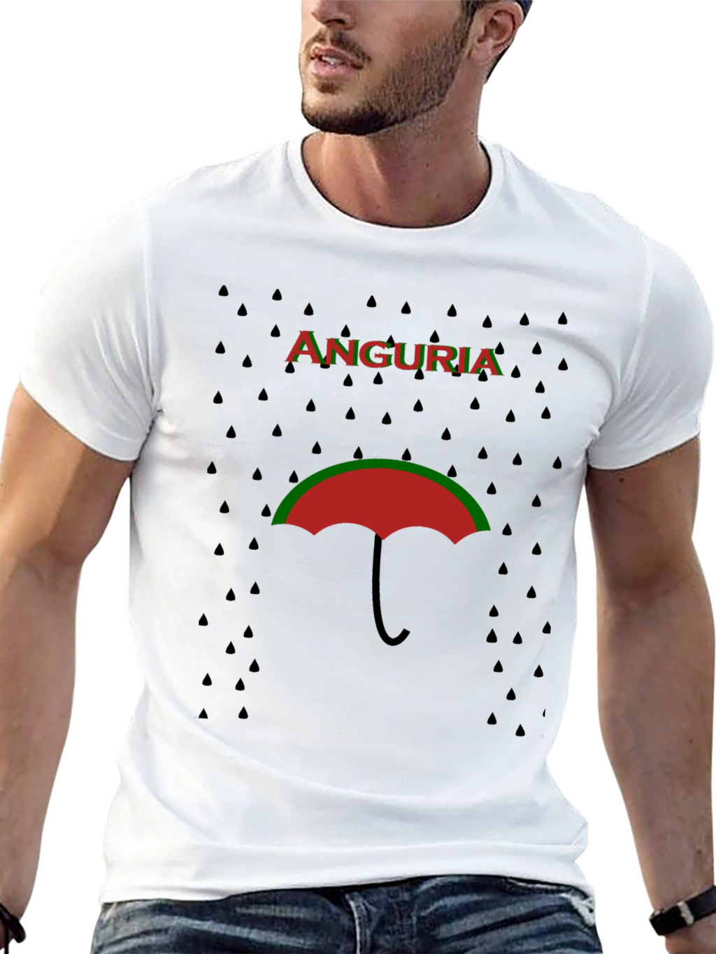 Anguria Umbrella T-Shirt - Unique Graphic Tee