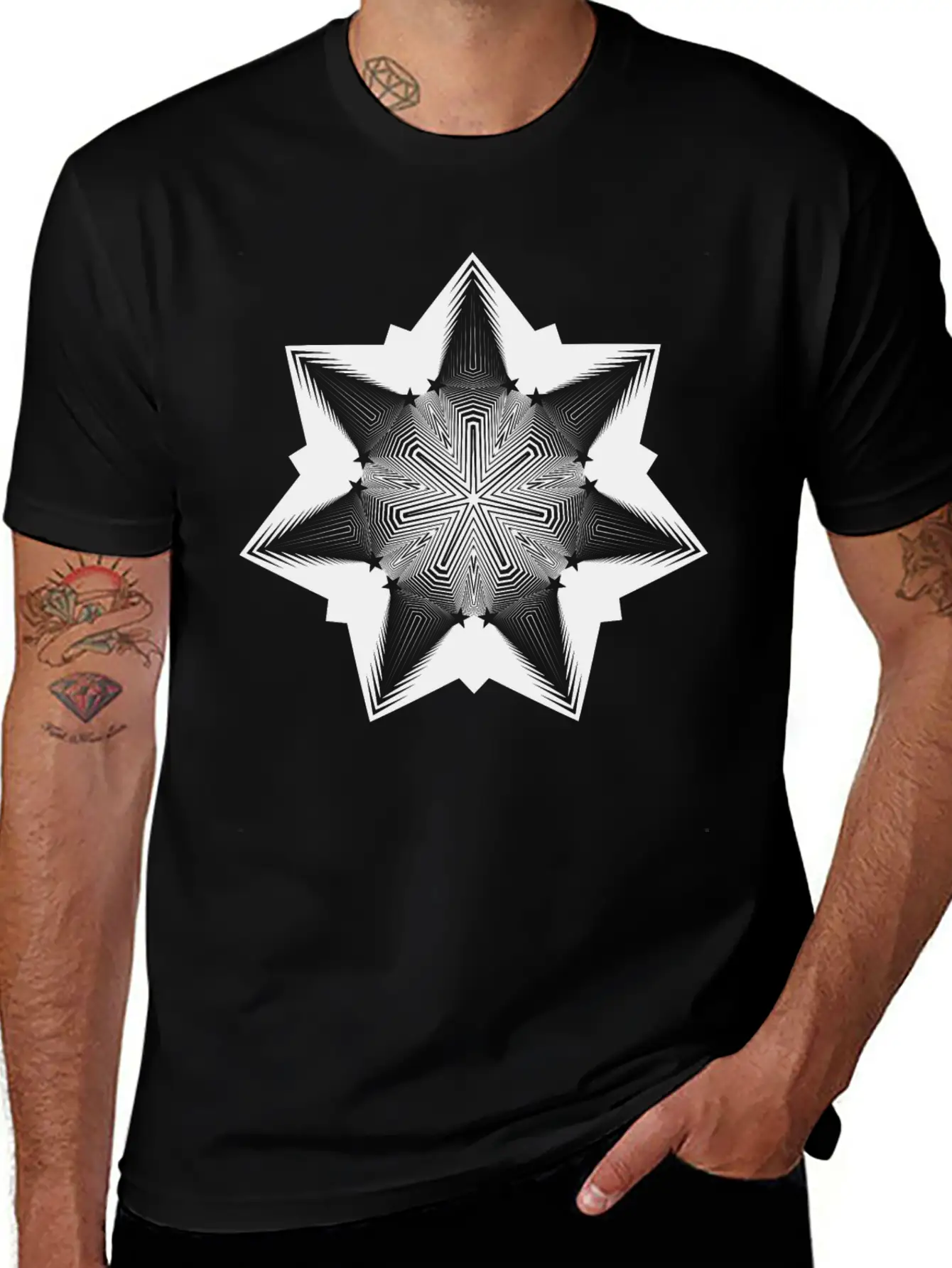 5D Star Comfortable Minimalist Graphic Tee – Summer Style Essential
