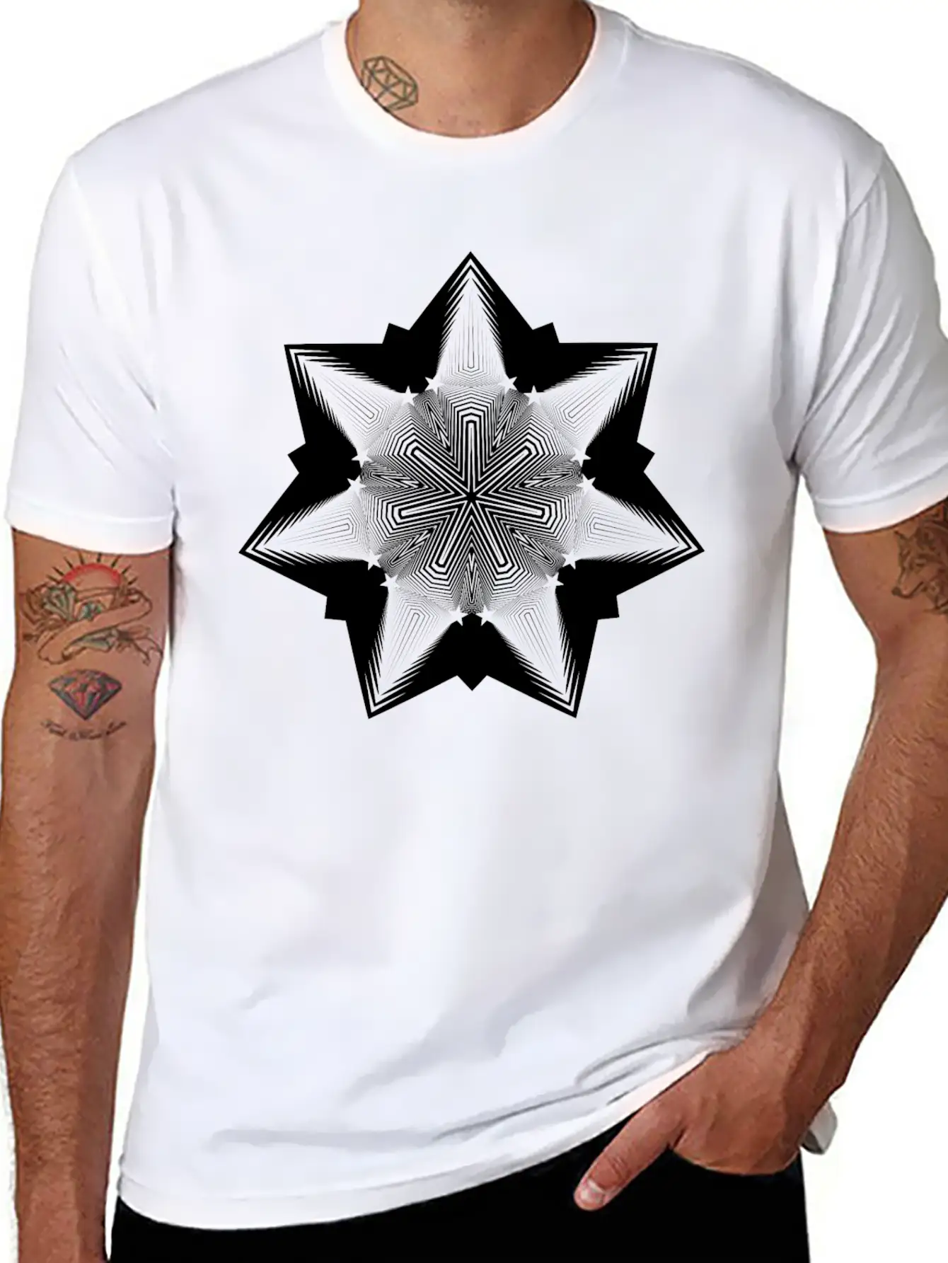 5D Star Comfortable Minimalist Graphic Tee – Summer Style Essential