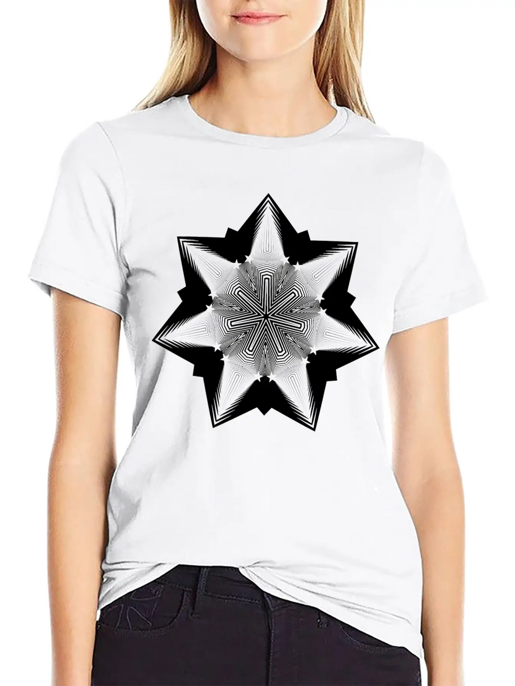 5D Star Comfortable Minimalist Graphic Tee – Summer Style Essential