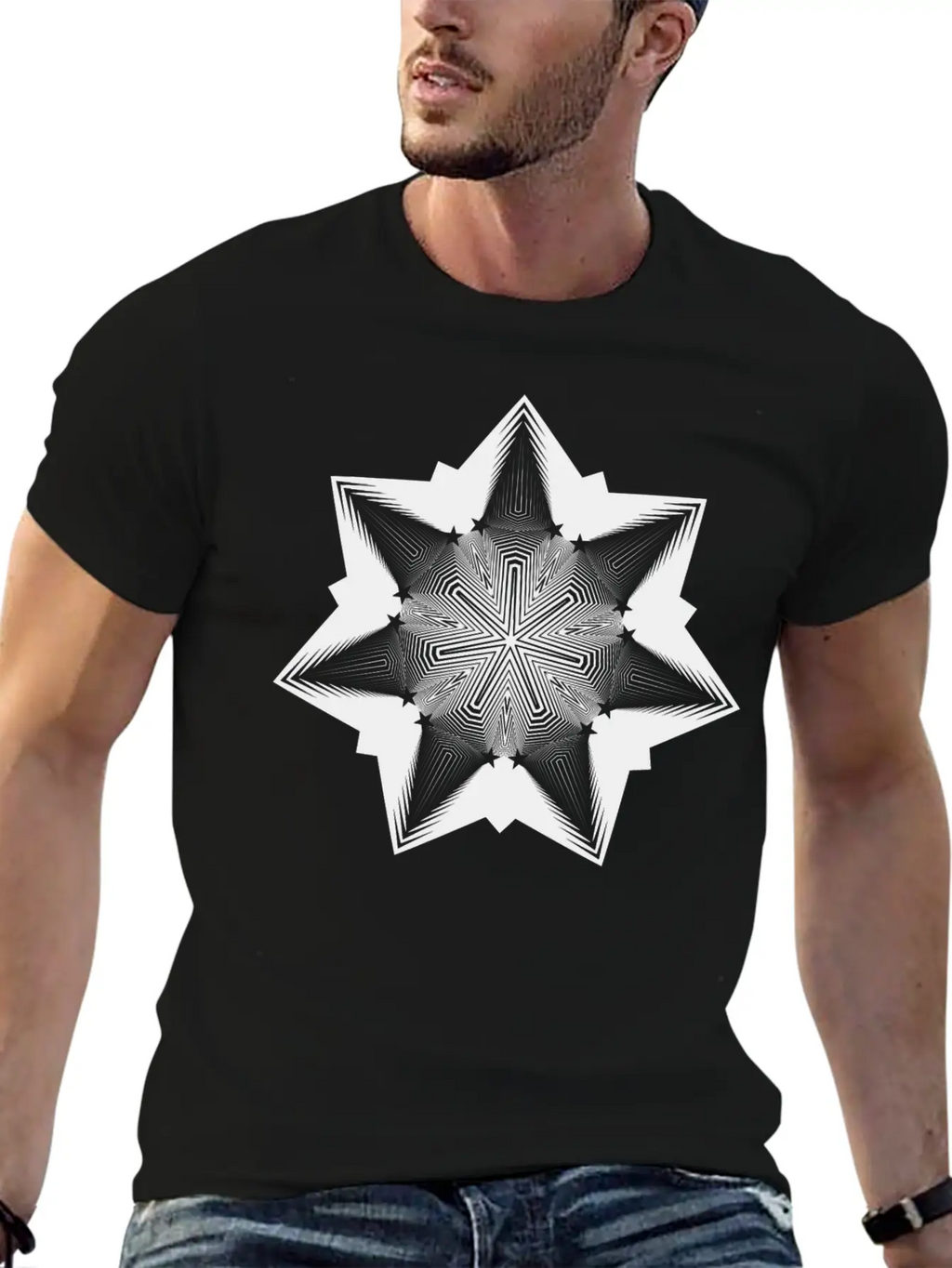5D Star Comfortable Minimalist Graphic Tee – Summer Style Essential