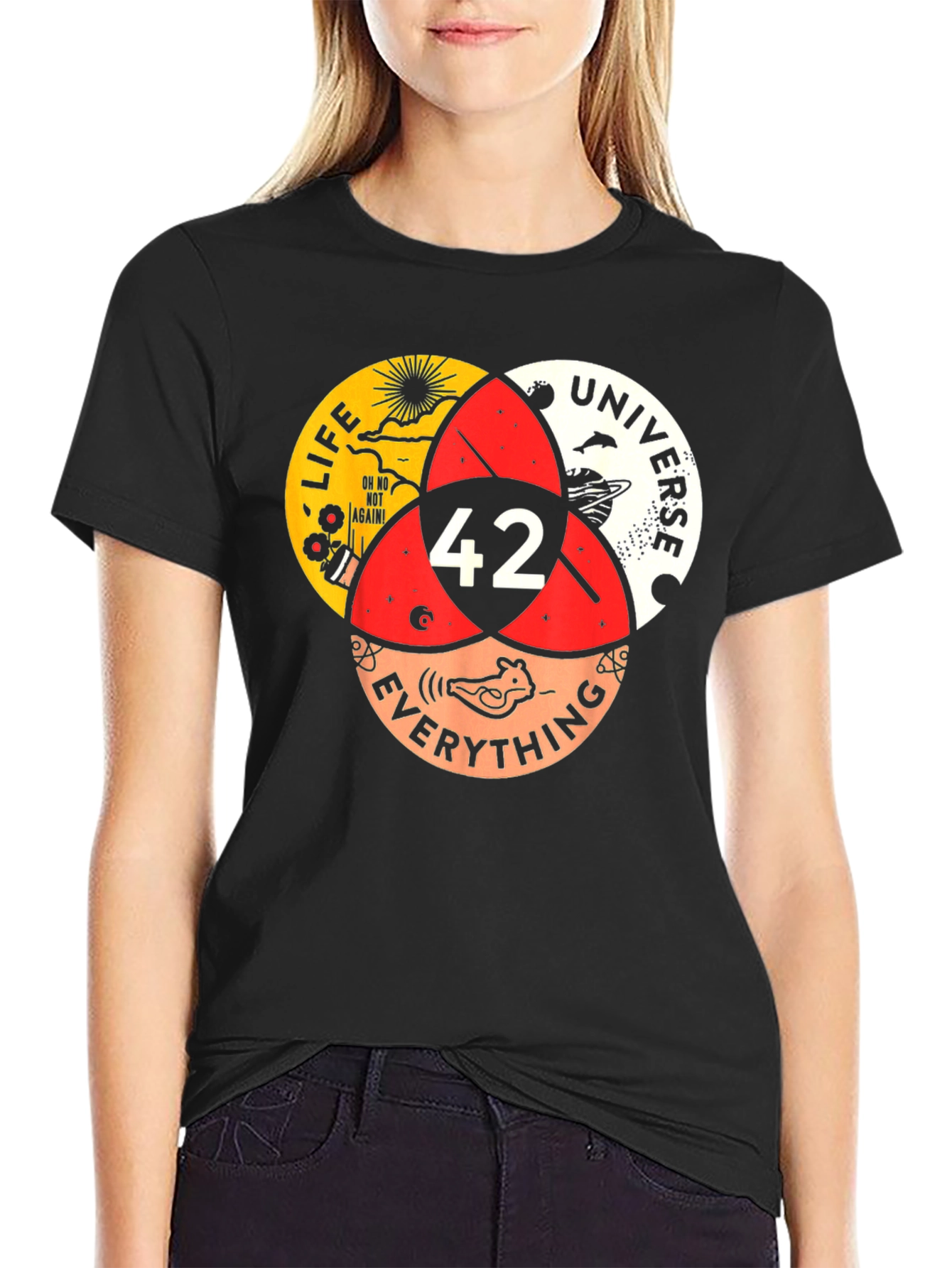 42 T-Shirt - Life Universe Everything Venn Diagram