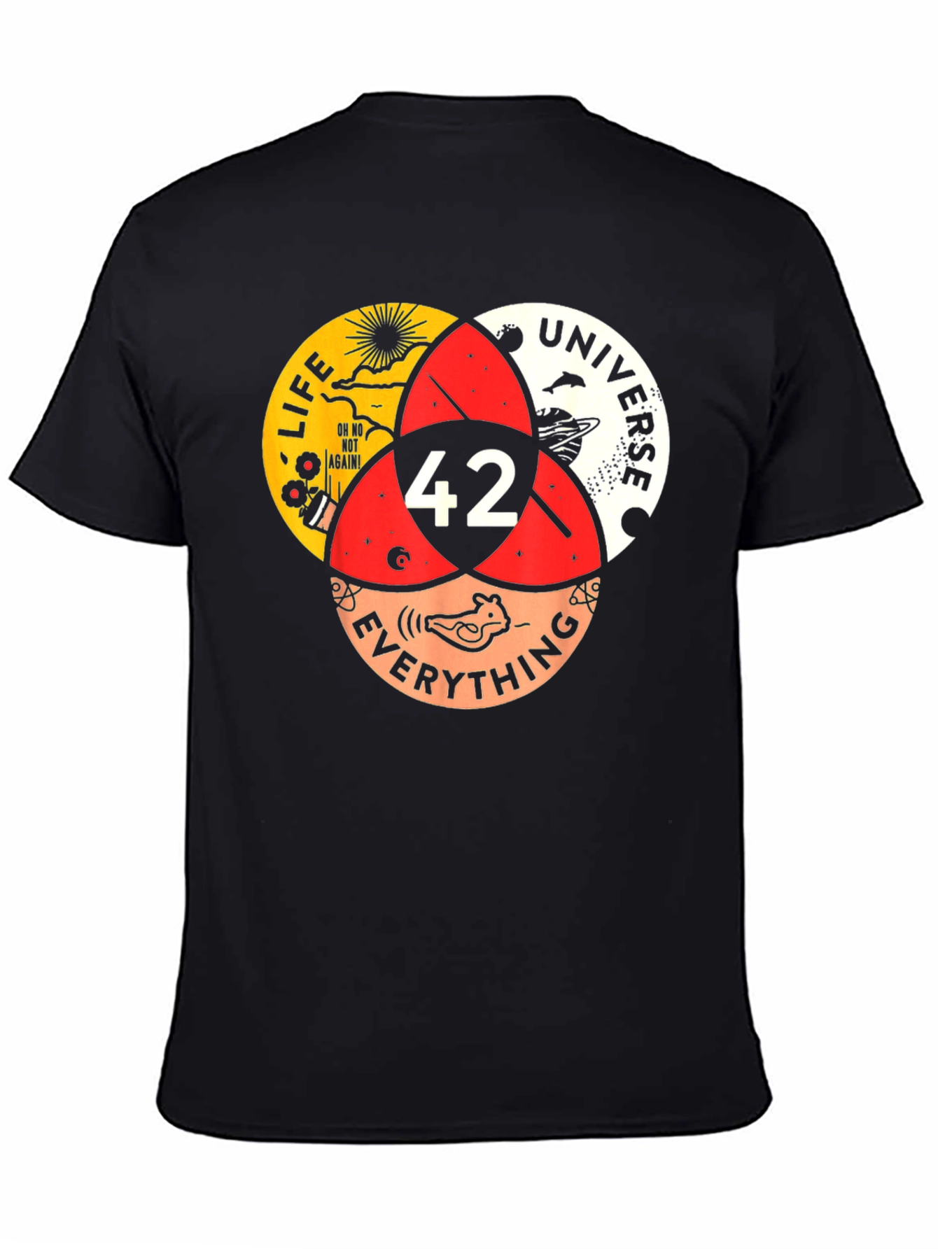 42 T-Shirt - Life Universe Everything Venn Diagram
