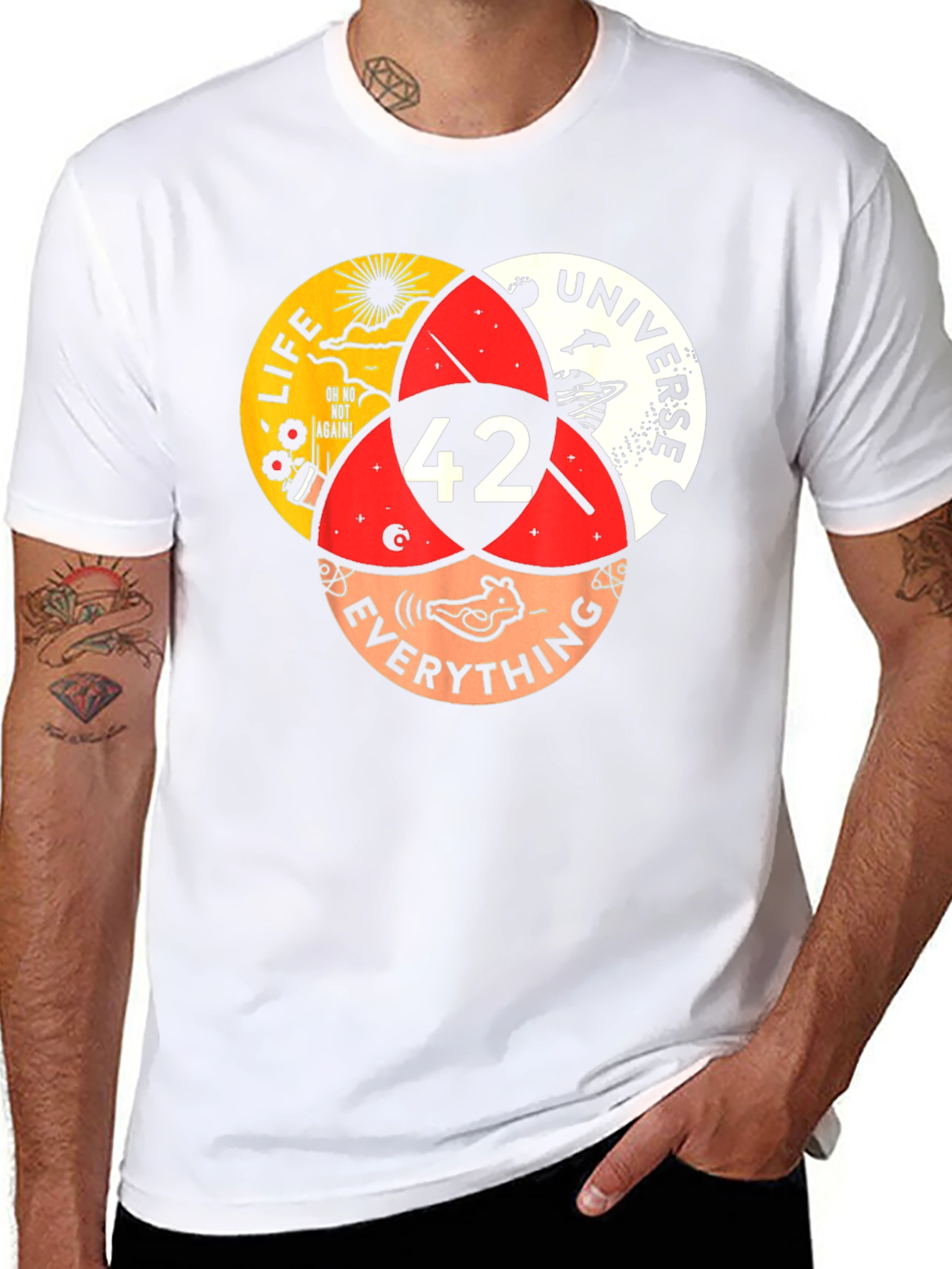 42 T-Shirt - Life Universe Everything Venn Diagram