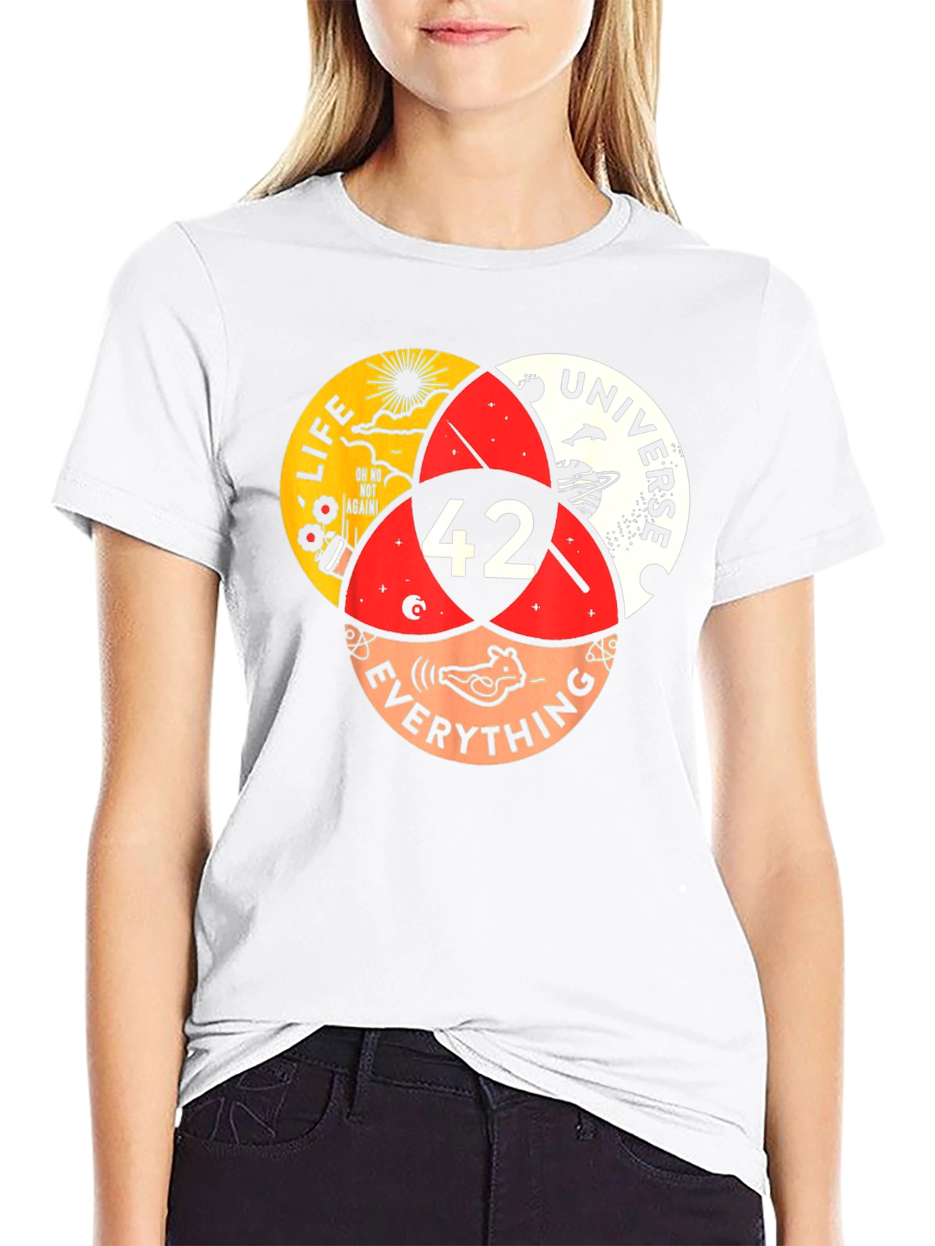 42 T-Shirt - Life Universe Everything Venn Diagram