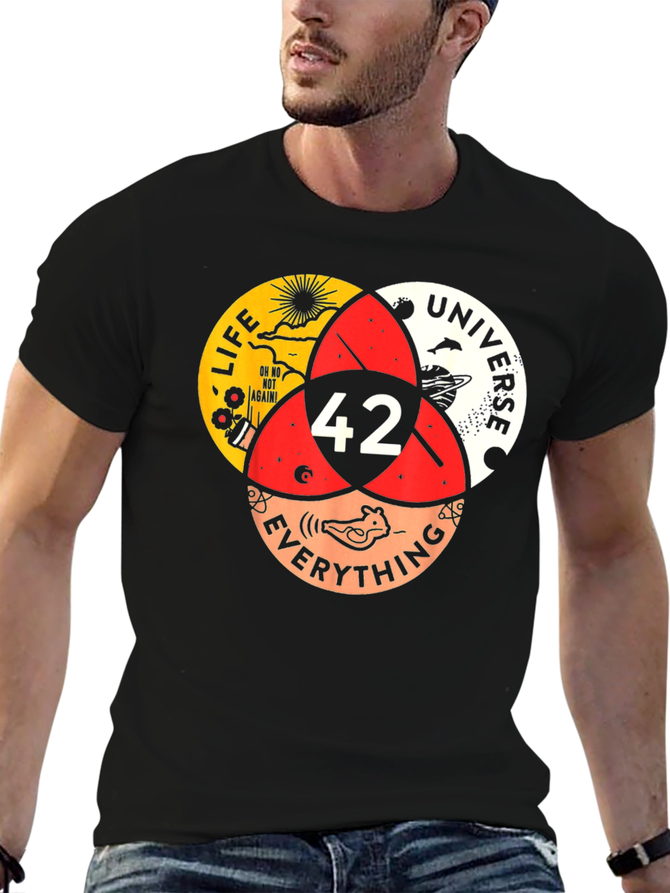 42 T-Shirt - Life Universe Everything Venn Diagram