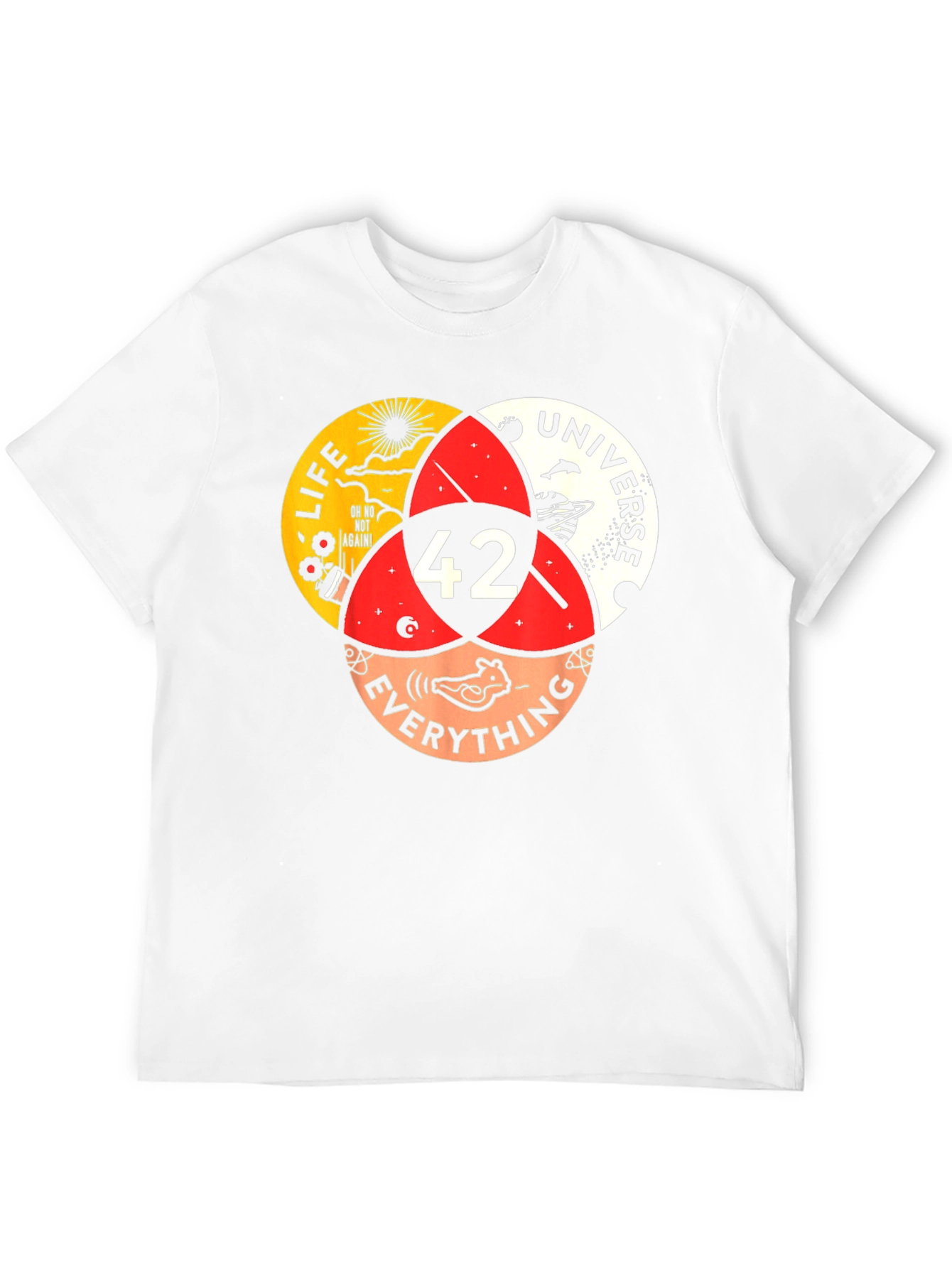 42 T-Shirt - Life Universe Everything Venn Diagram