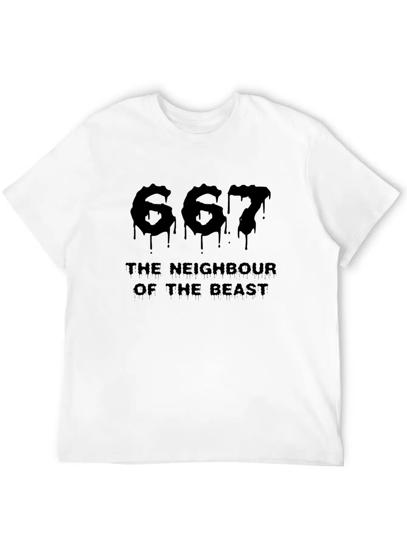 667 The Neighbour Of The Beast Shirt Breathable Soft Cotton T-Shirt – Timeless Casual Look