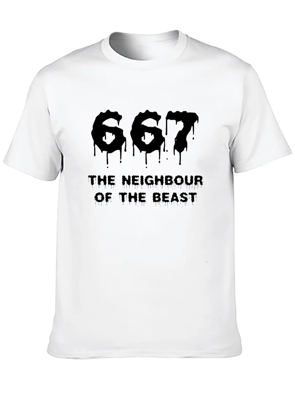 667 The Neighbour Of The Beast Shirt Breathable Soft Cotton T-Shirt – Timeless Casual Look