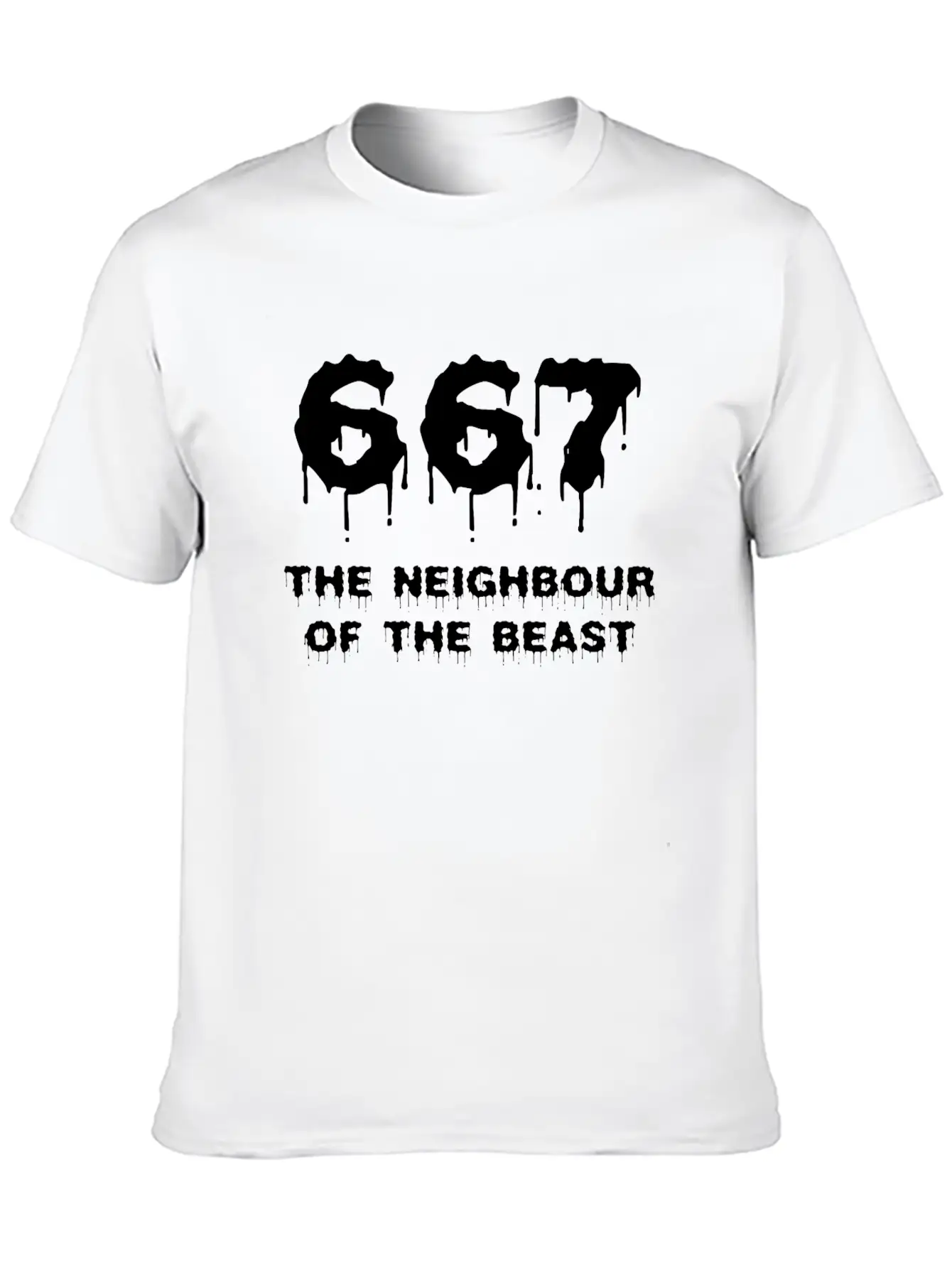 667 The Neighbour Of The Beast Shirt Breathable Soft Cotton T-Shirt – Timeless Casual Look