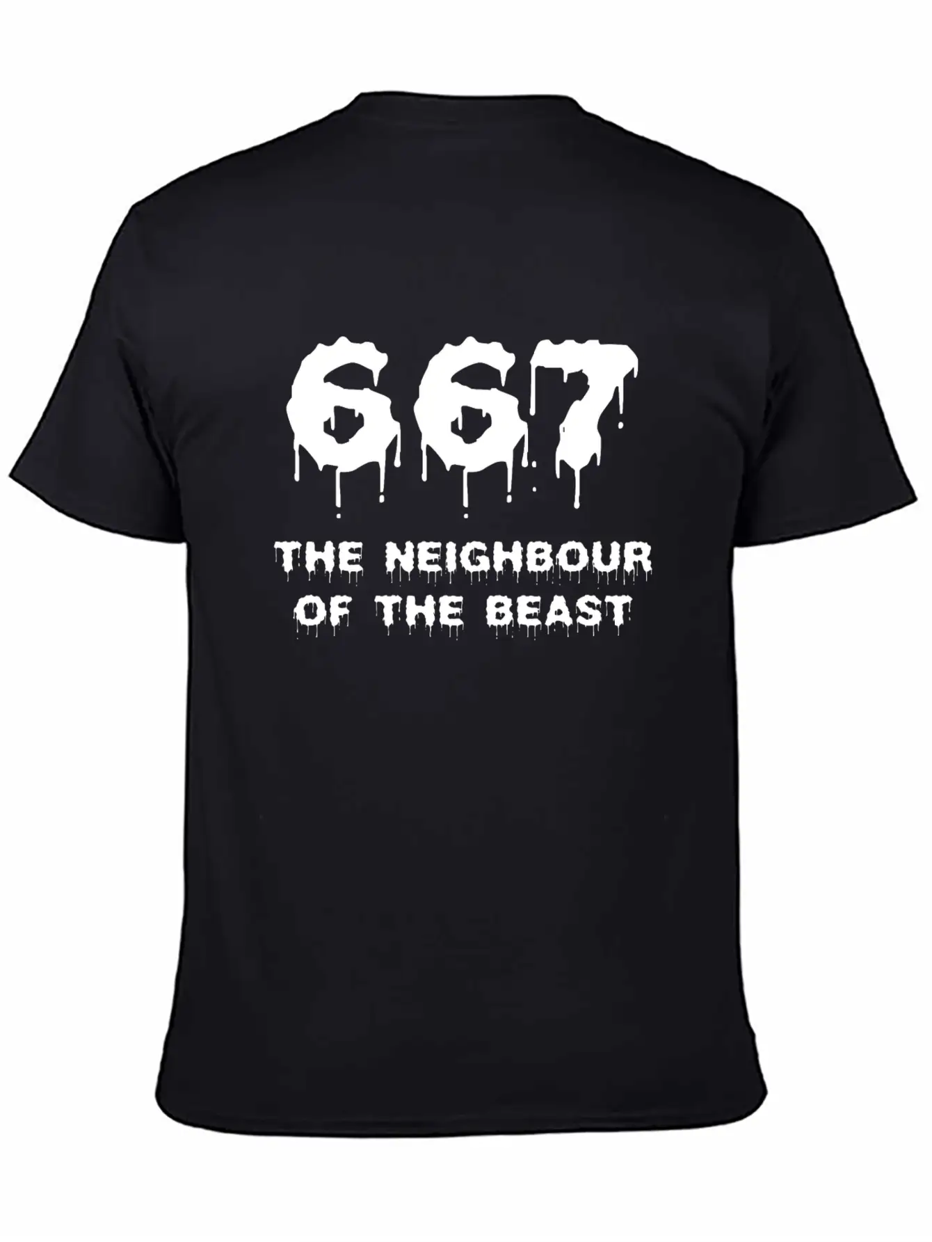 667 The Neighbour Of The Beast Shirt Breathable Soft Cotton T-Shirt – Timeless Casual Look