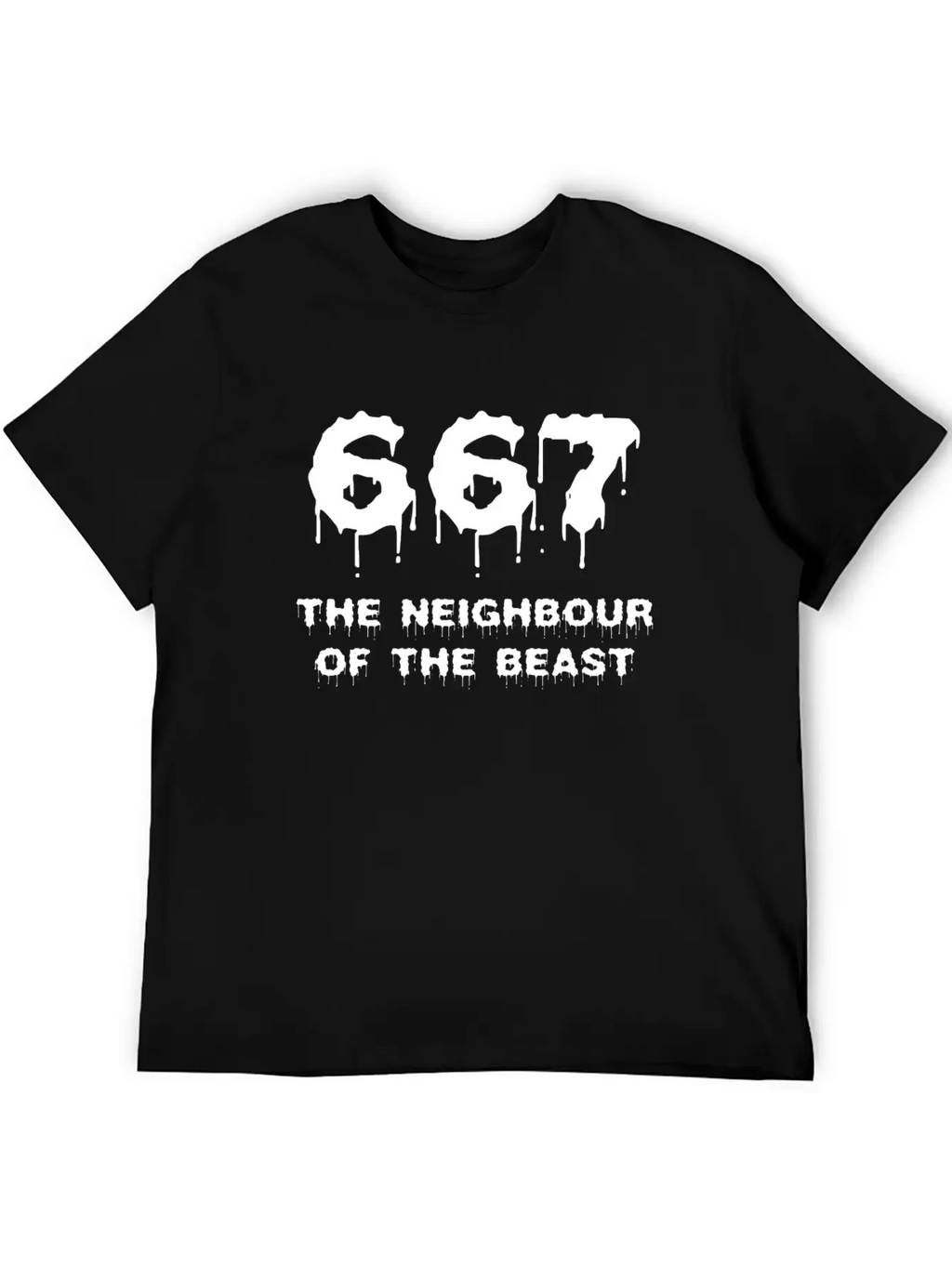 667 The Neighbour Of The Beast Shirt Breathable Soft Cotton T-Shirt – Timeless Casual Look