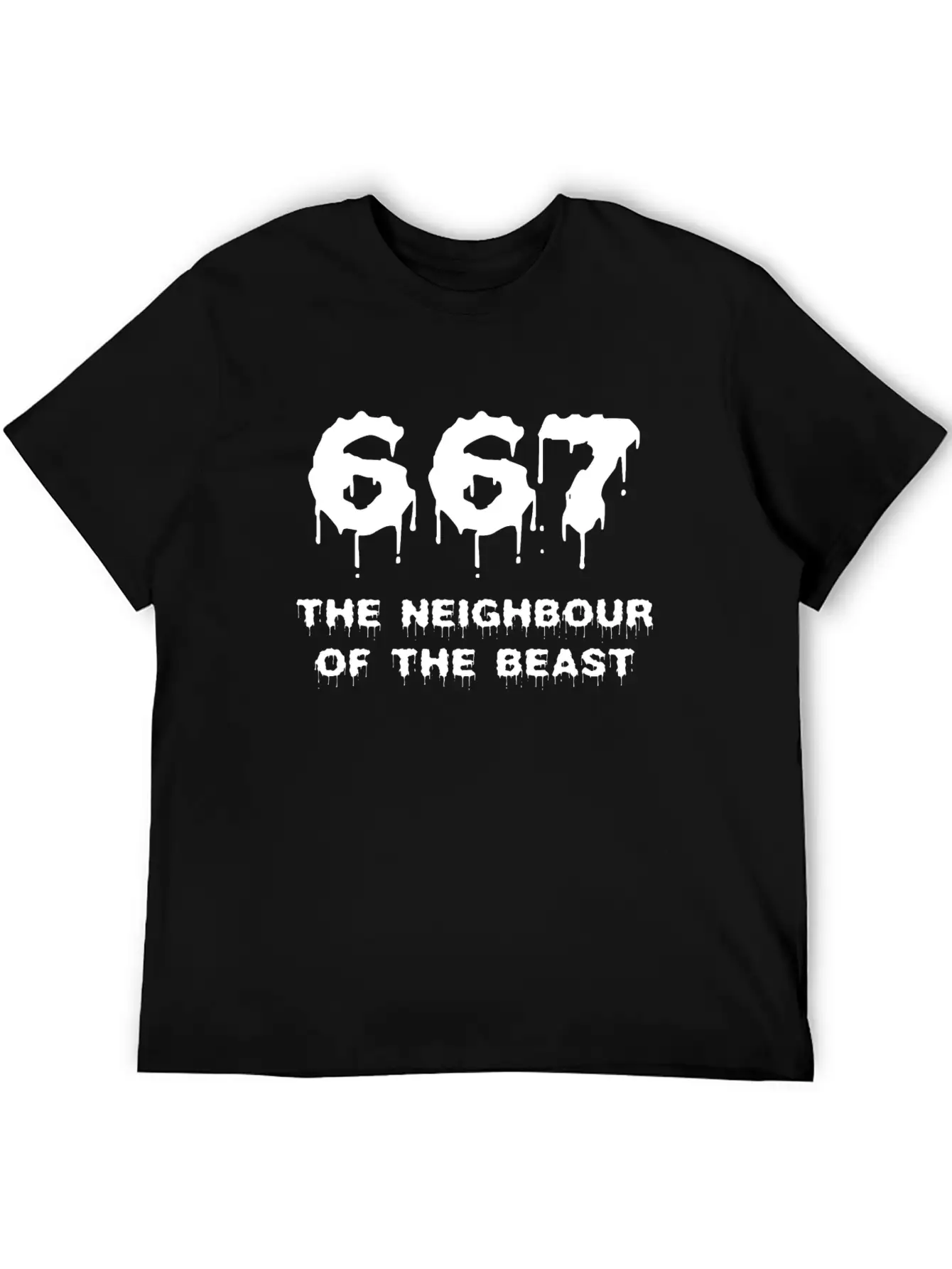 667 The Neighbour Of The Beast Shirt Breathable Soft Cotton T-Shirt – Timeless Casual Look