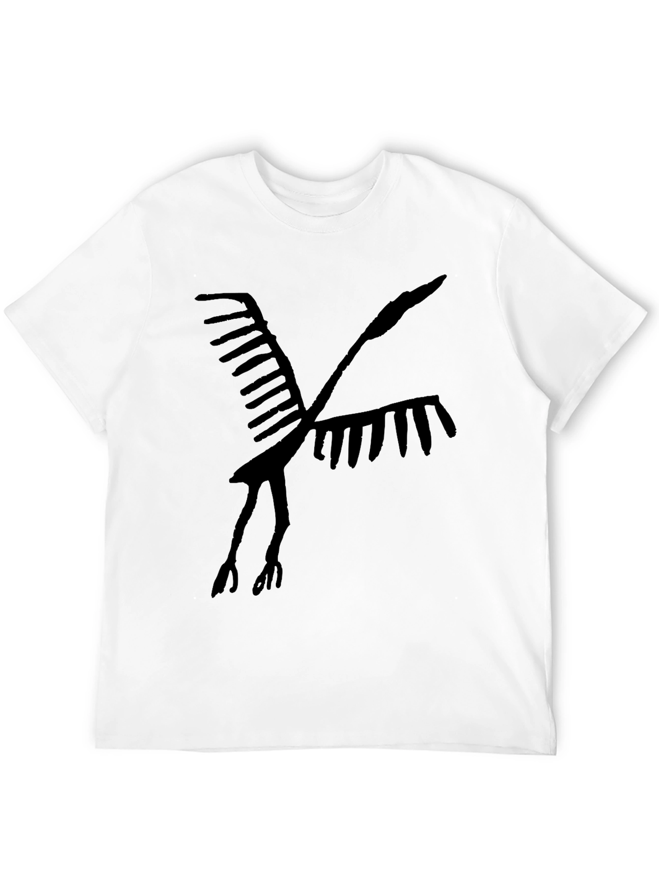 Abstract Bird Graphic Tee - Stylish Comfort