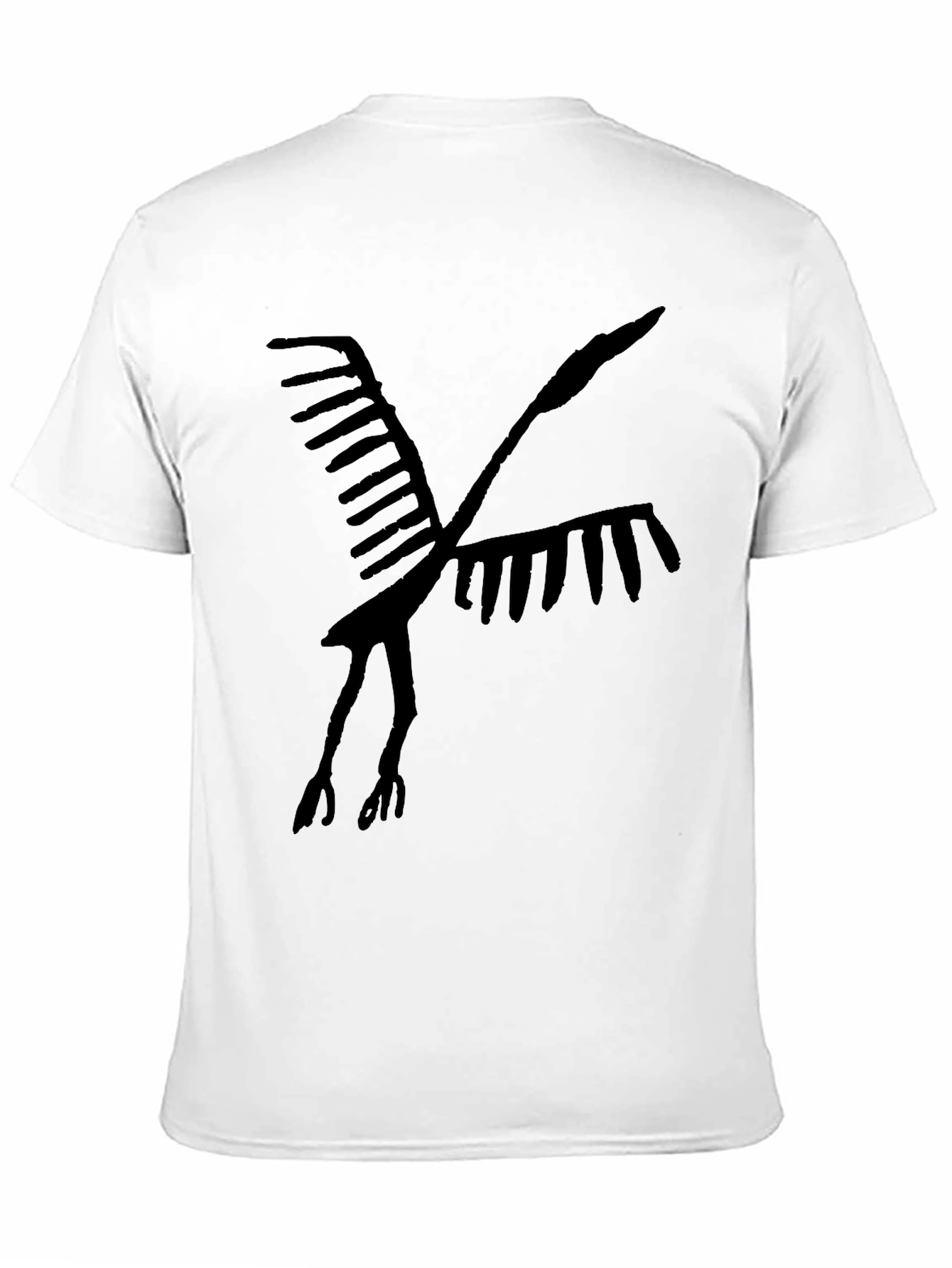 Abstract Bird Graphic Tee - Stylish Comfort