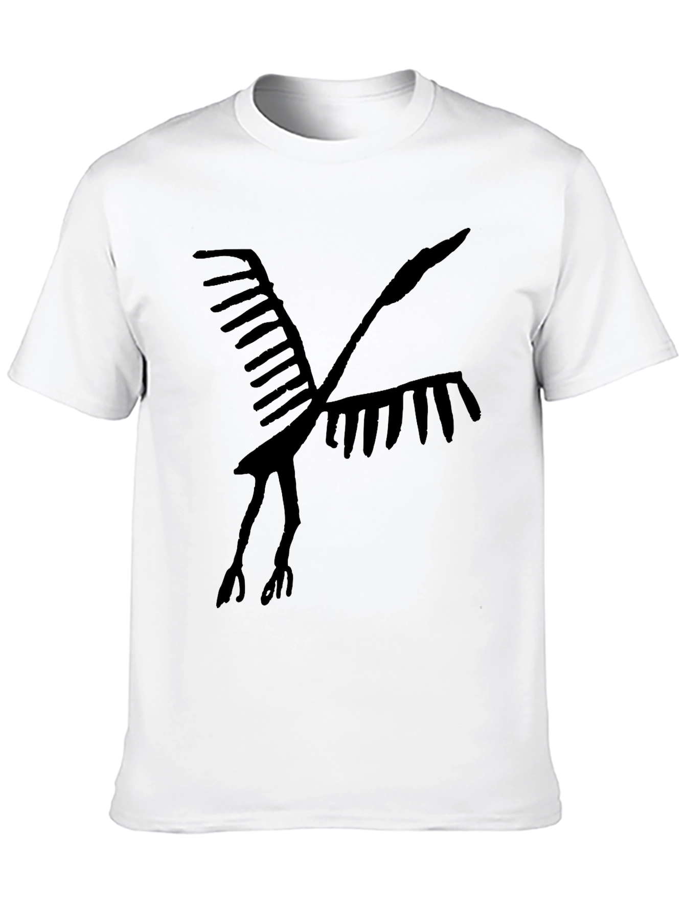 Abstract Bird Graphic Tee - Stylish Comfort