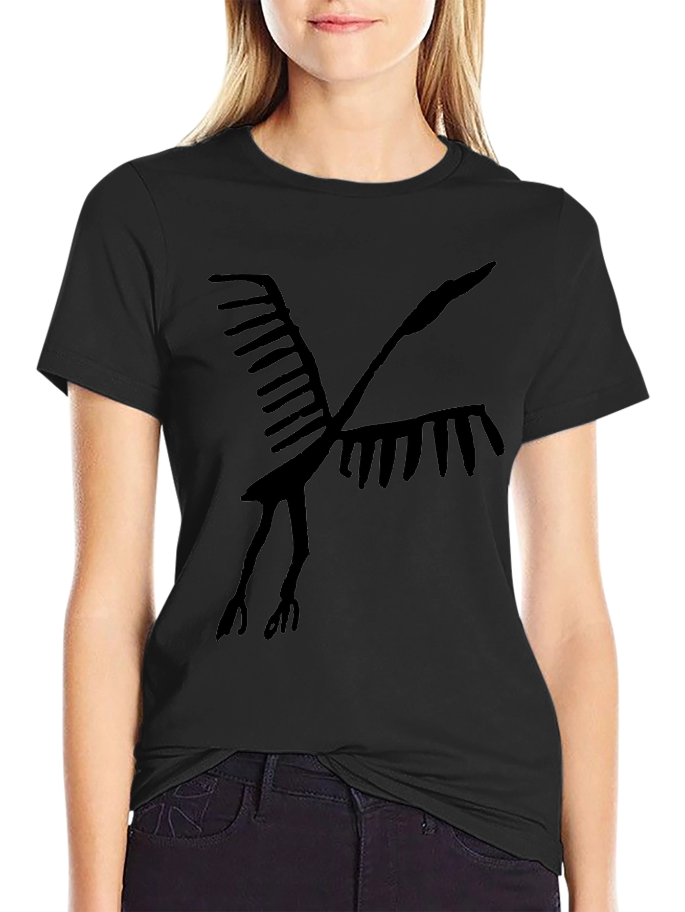 Abstract Bird Graphic Tee - Stylish Comfort