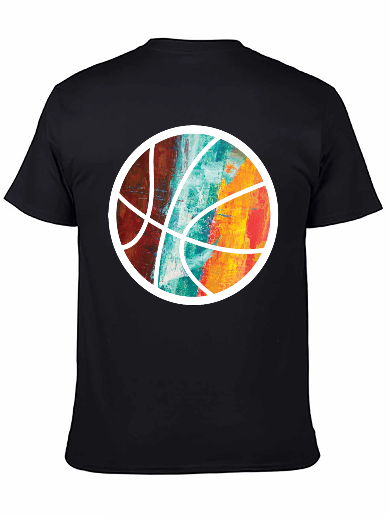 Abstract Basketball Graphic Tee - Unique Sportswear