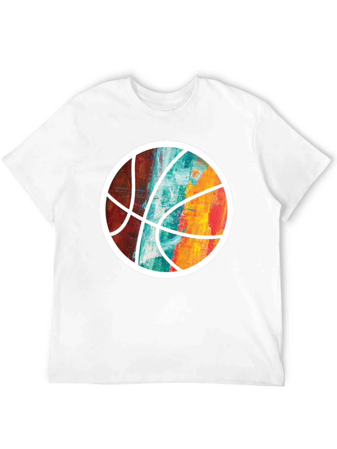 Abstract Basketball Graphic Tee - Unique Sportswear