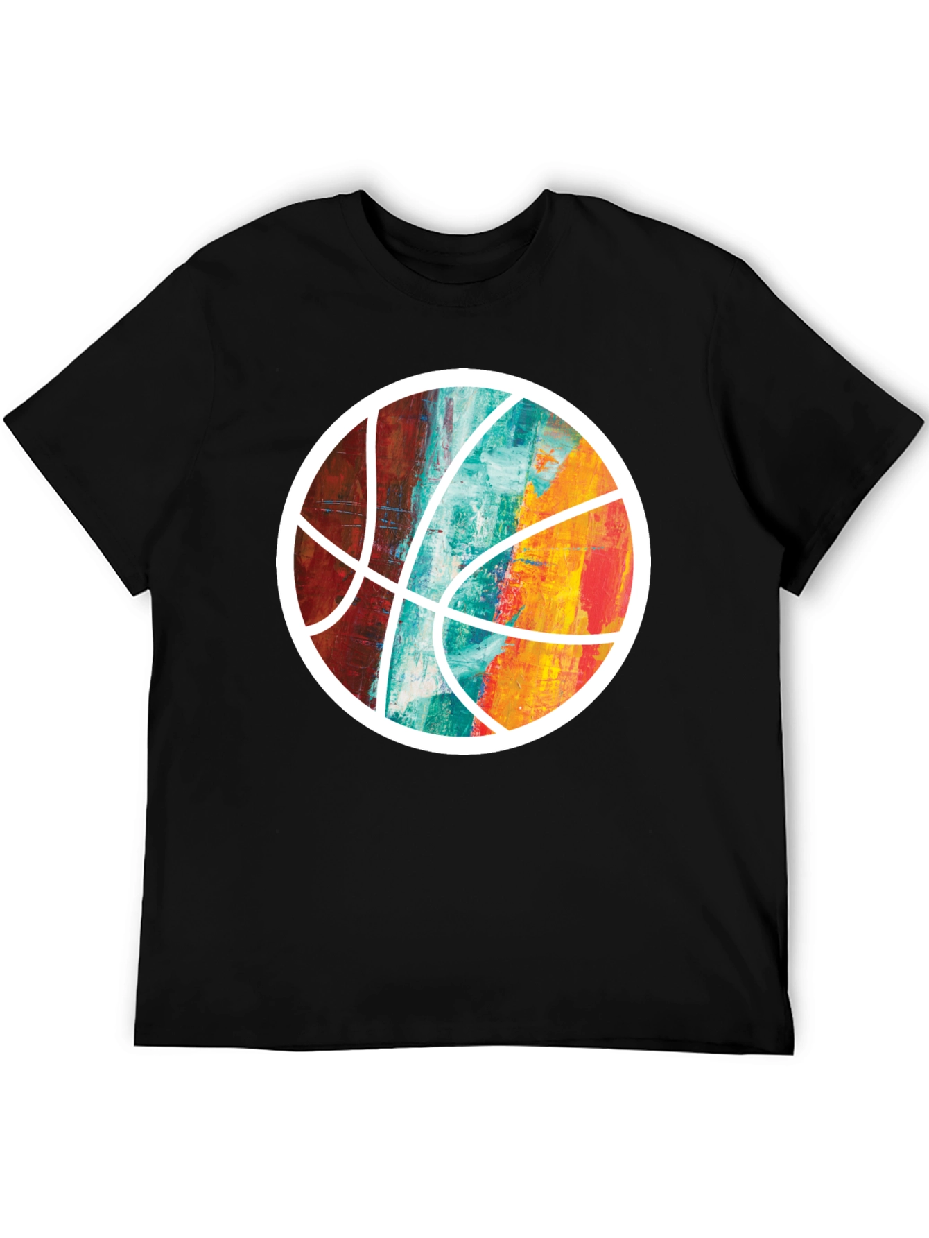 Abstract Basketball Graphic Tee - Unique Sportswear