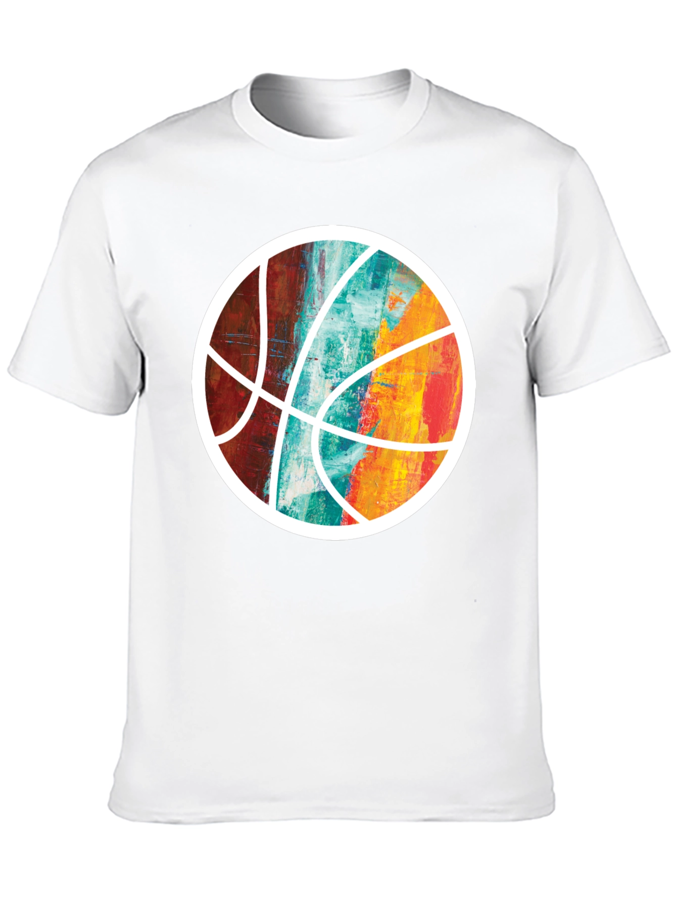 Abstract Basketball Graphic Tee - Unique Sportswear