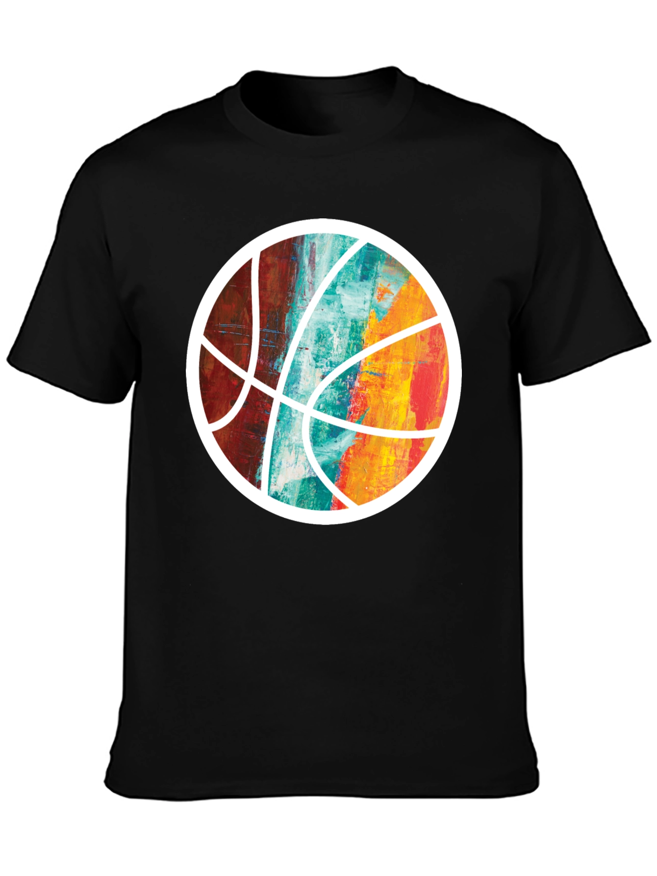 Abstract Basketball Graphic Tee - Unique Sportswear