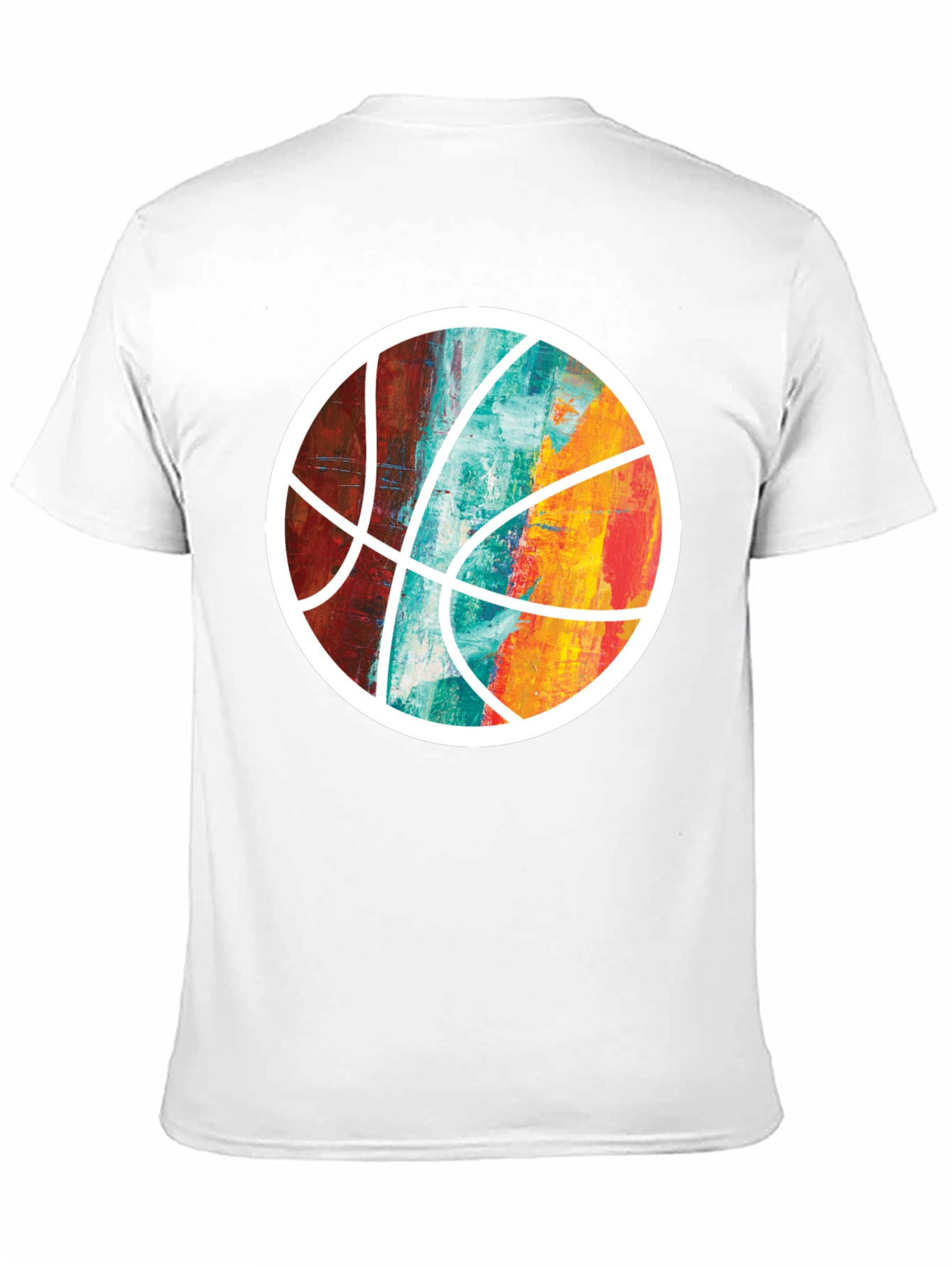Abstract Basketball Graphic Tee - Unique Sportswear