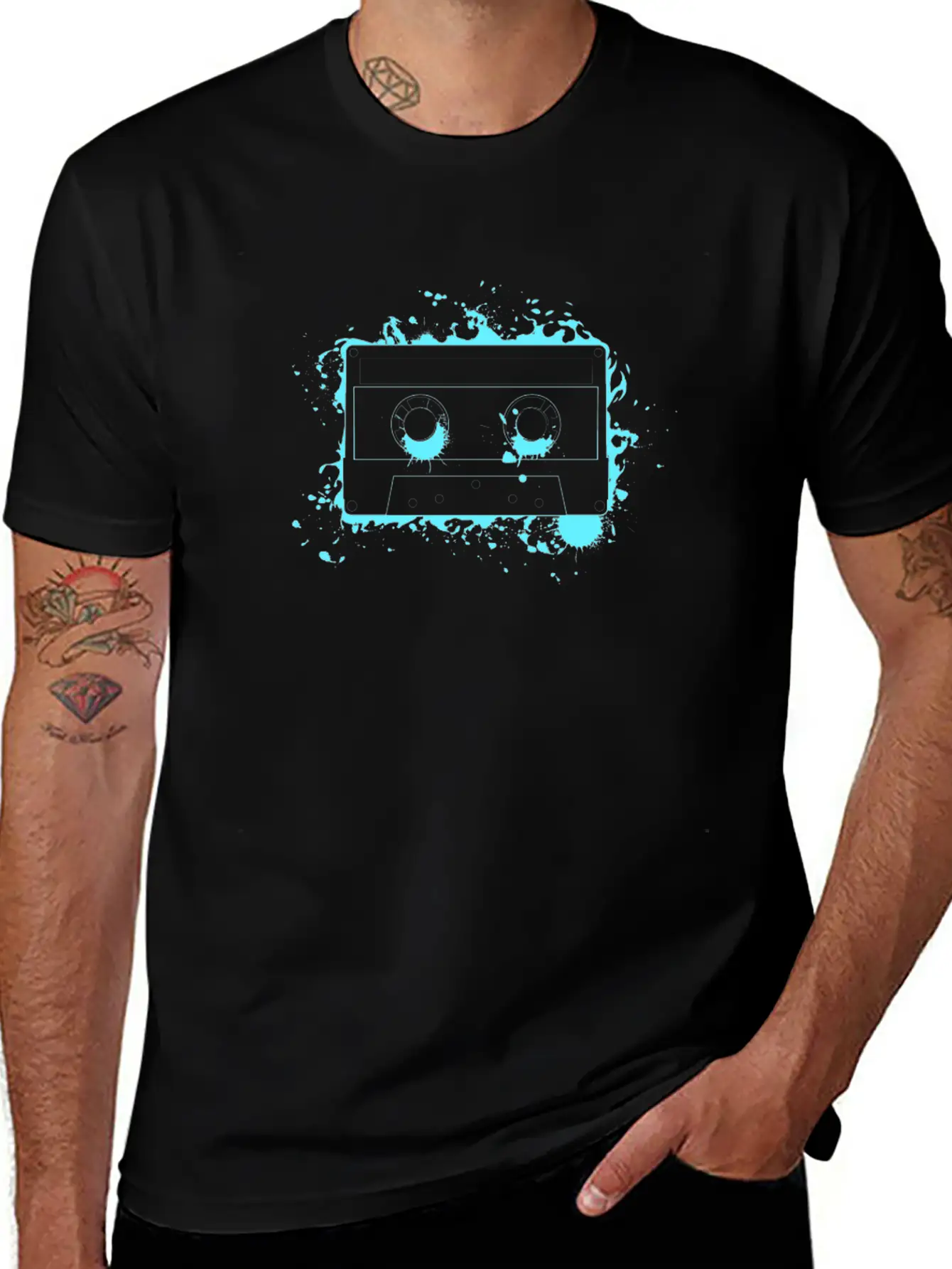 80s 90s Retro Cassette Tape Vintage Mixtape Gifts Basic Graphic T-Shirt – Daily Comfort In Soft Cotton
