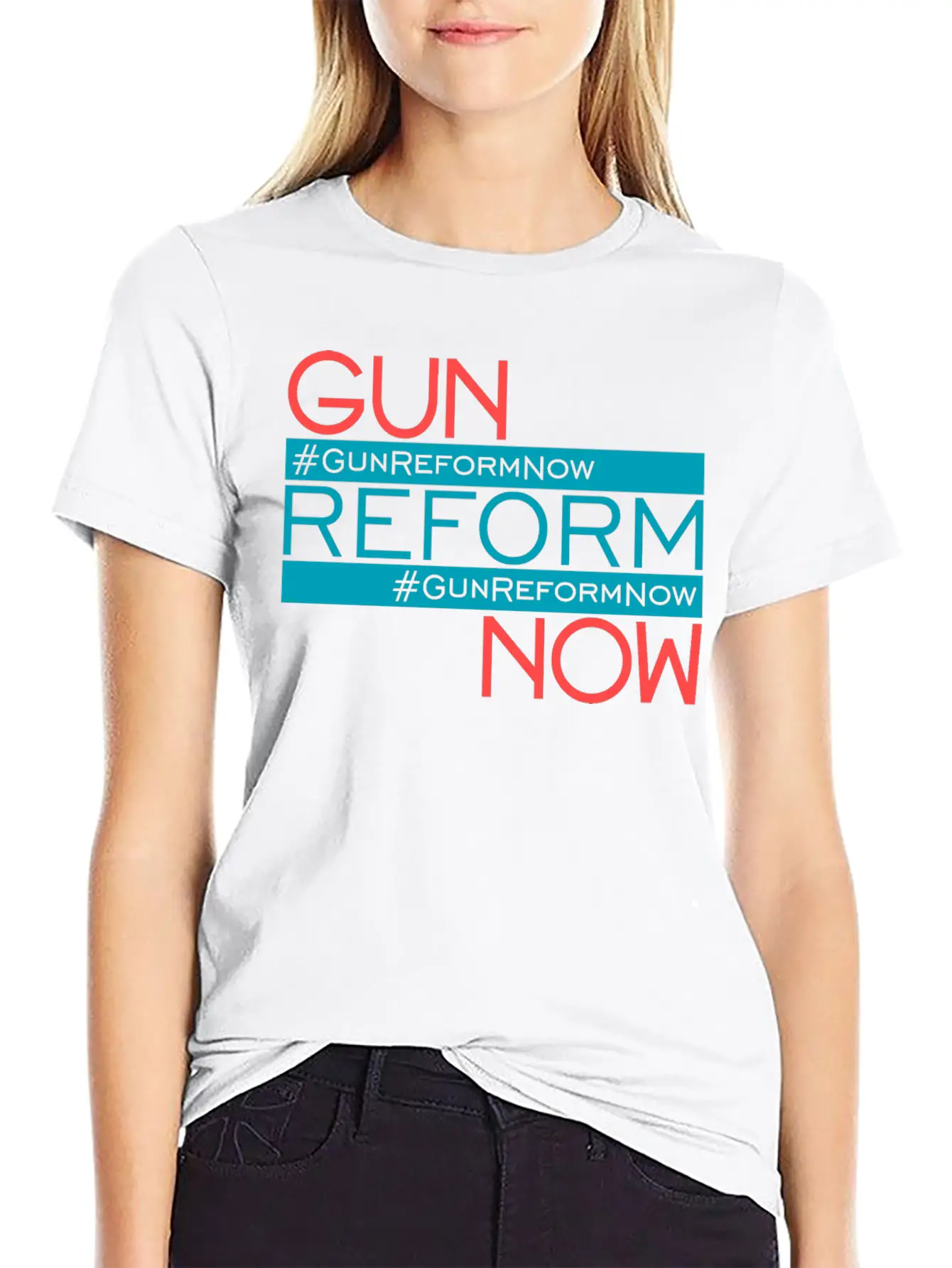 83307 Gun Reform Now 01Gun Reform Now Simple Everyday Graphic Tee – Lightweight Summer Wear