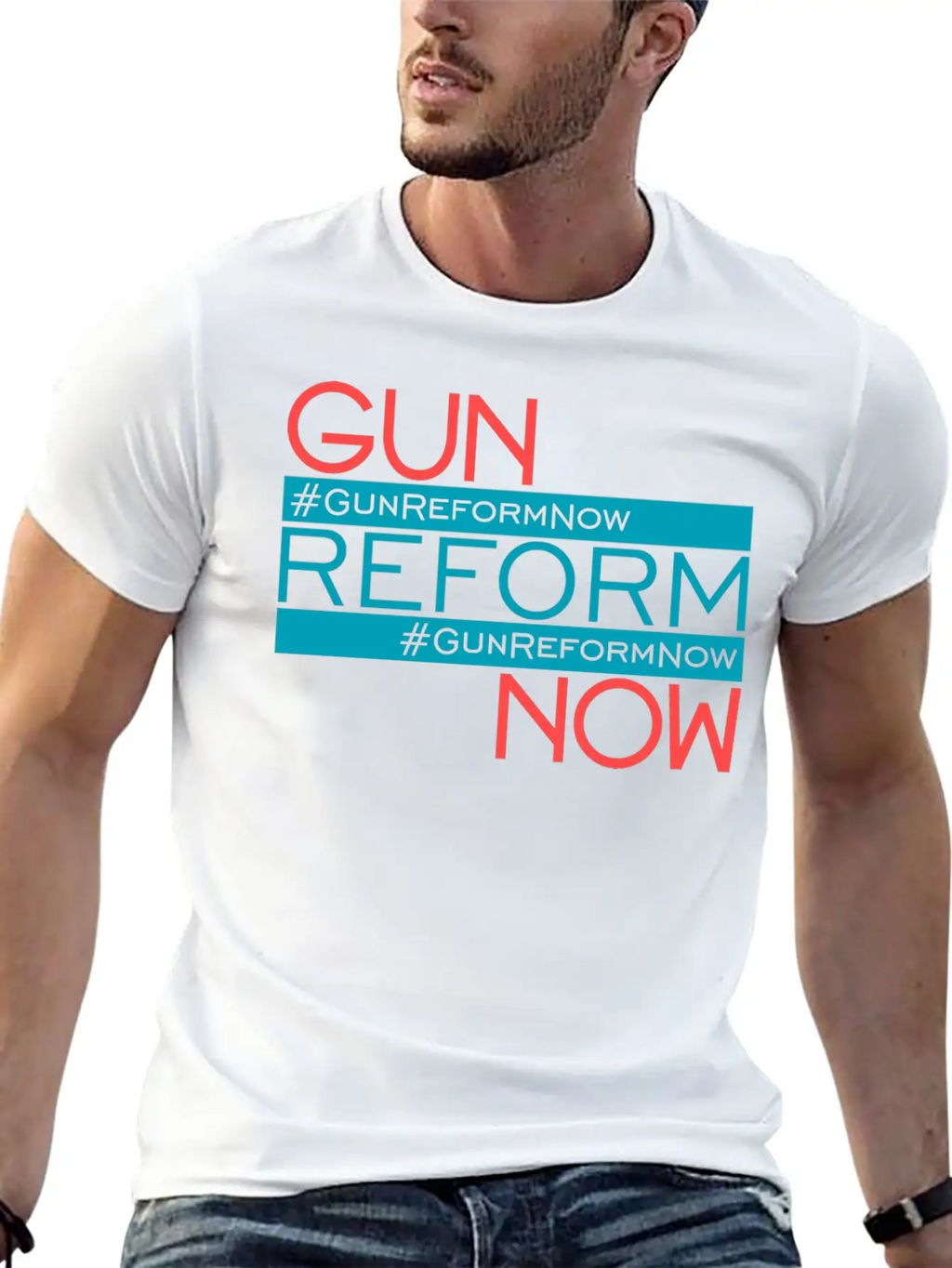83307 Gun Reform Now 01Gun Reform Now Simple Everyday Graphic Tee – Lightweight Summer Wear