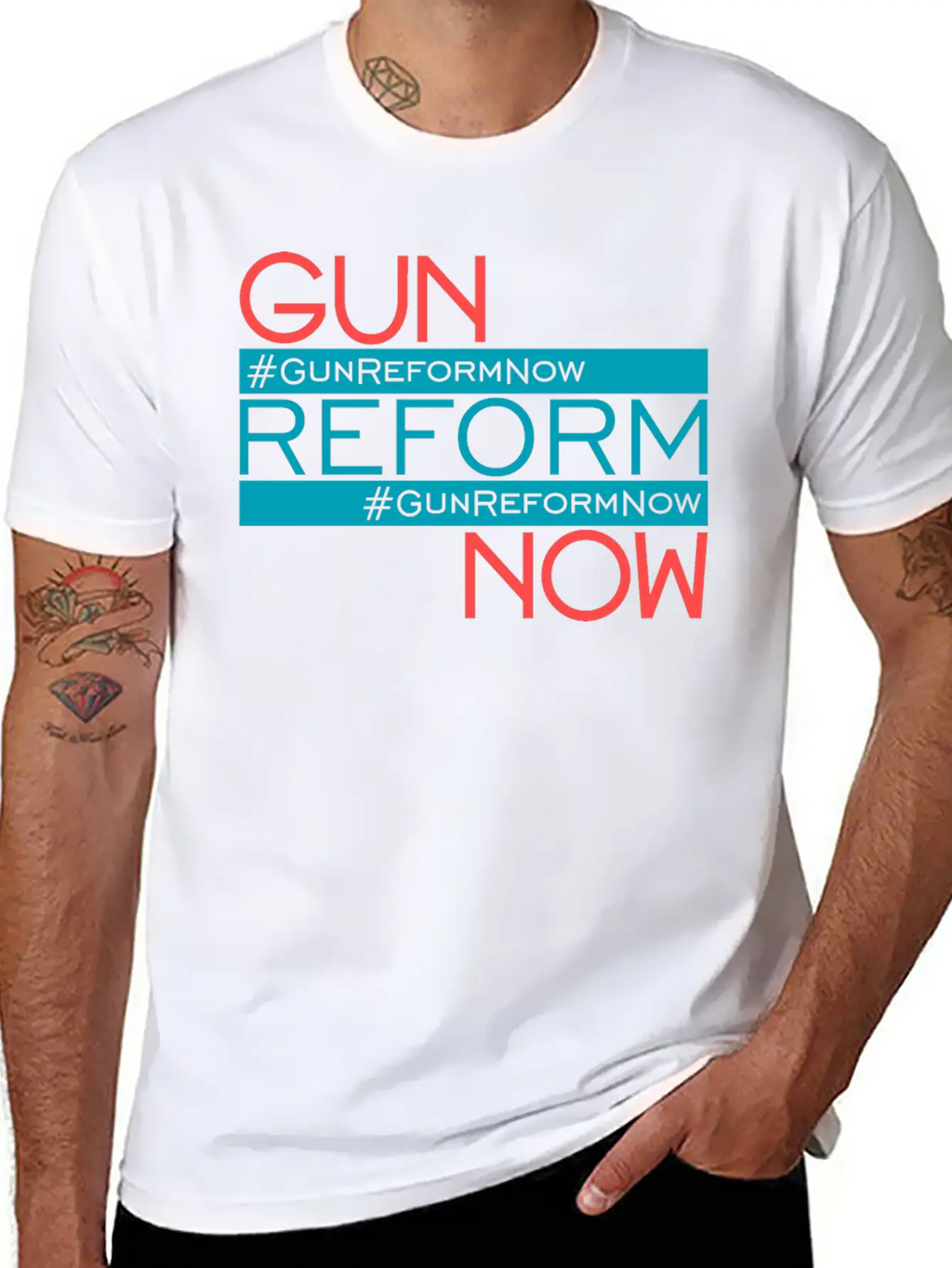 83307 Gun Reform Now 01Gun Reform Now Simple Everyday Graphic Tee – Lightweight Summer Wear