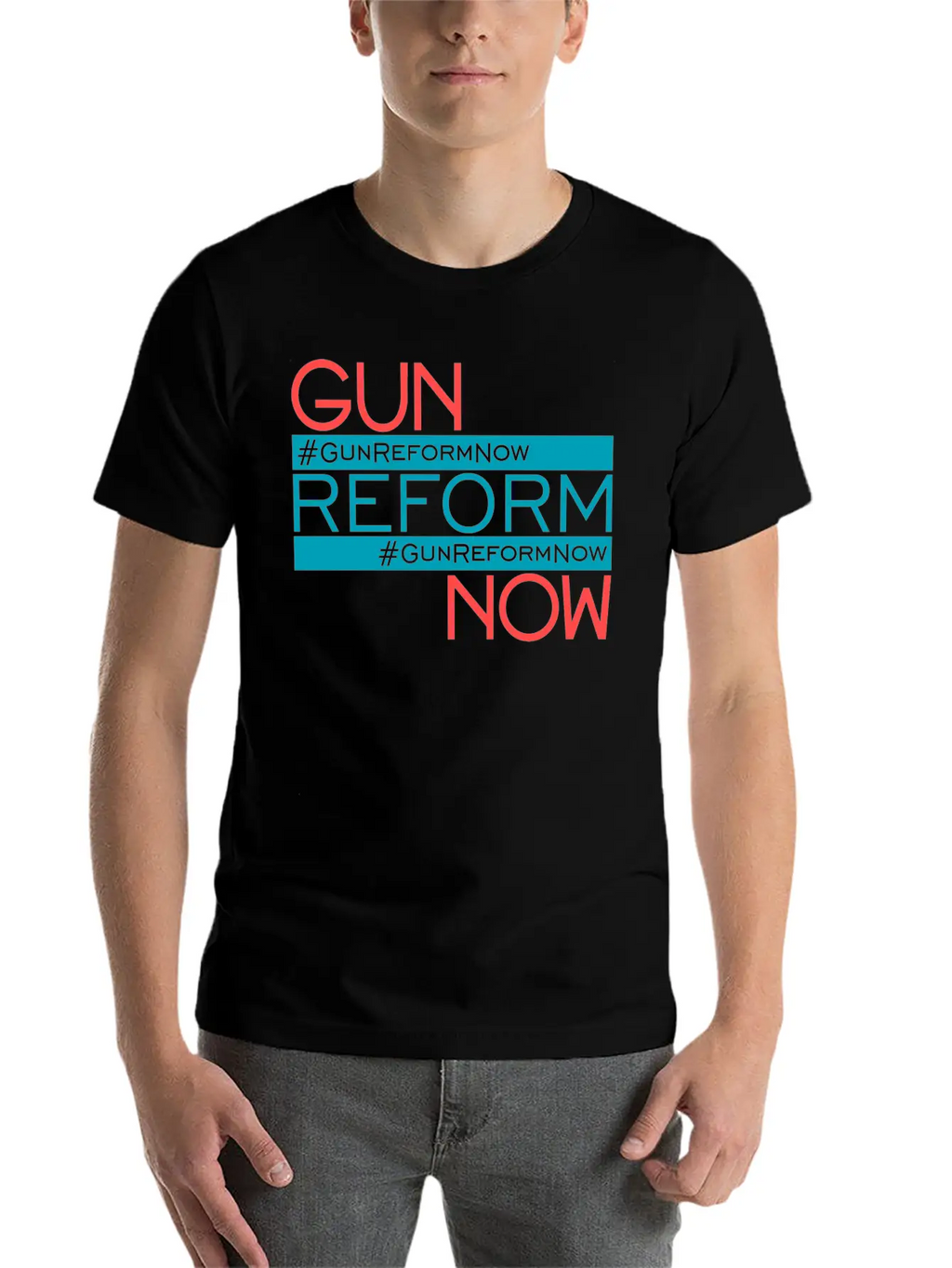 83307 Gun Reform Now 01Gun Reform Now Simple Everyday Graphic Tee – Lightweight Summer Wear