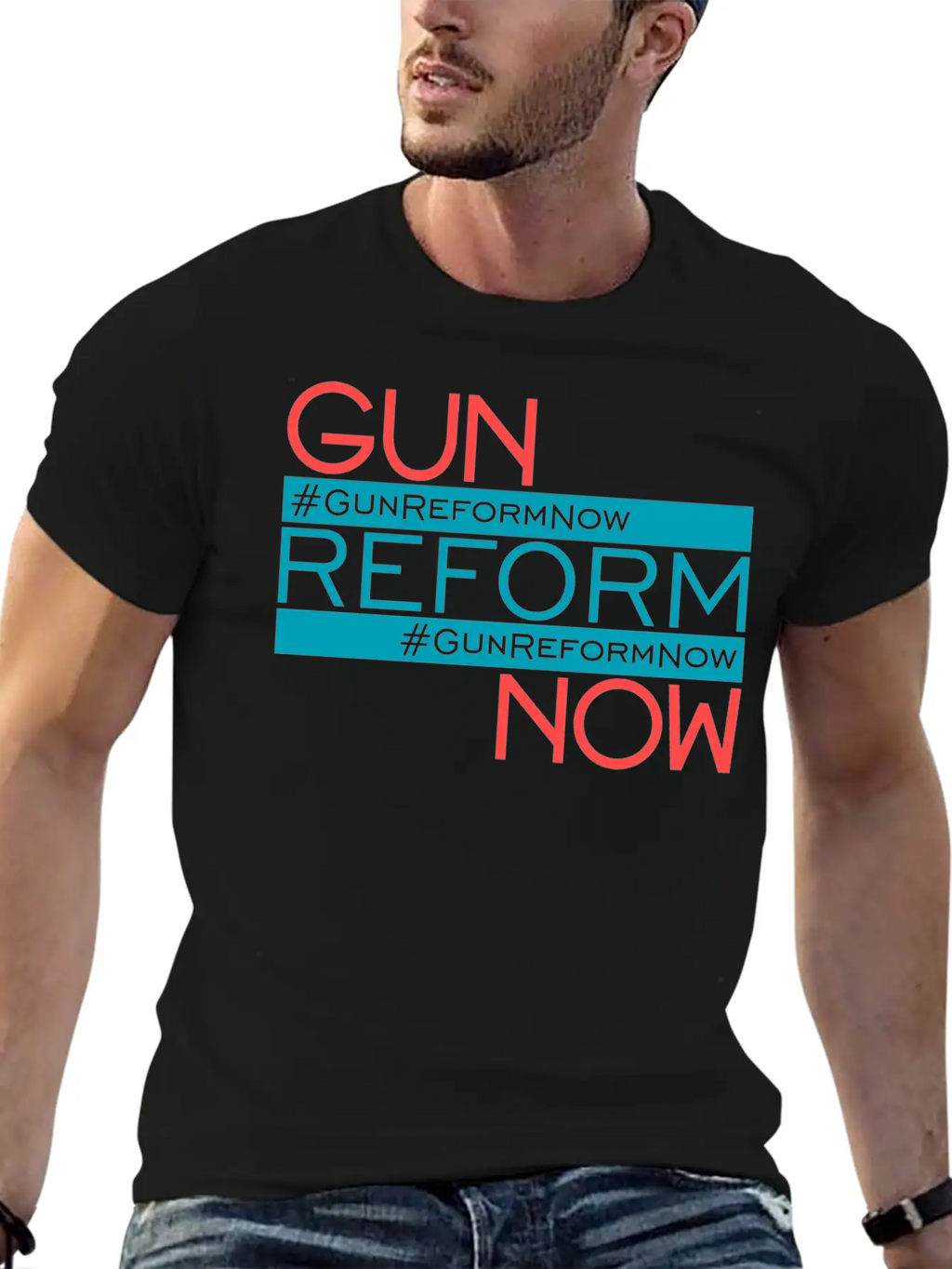 83307 Gun Reform Now 01Gun Reform Now Simple Everyday Graphic Tee – Lightweight Summer Wear